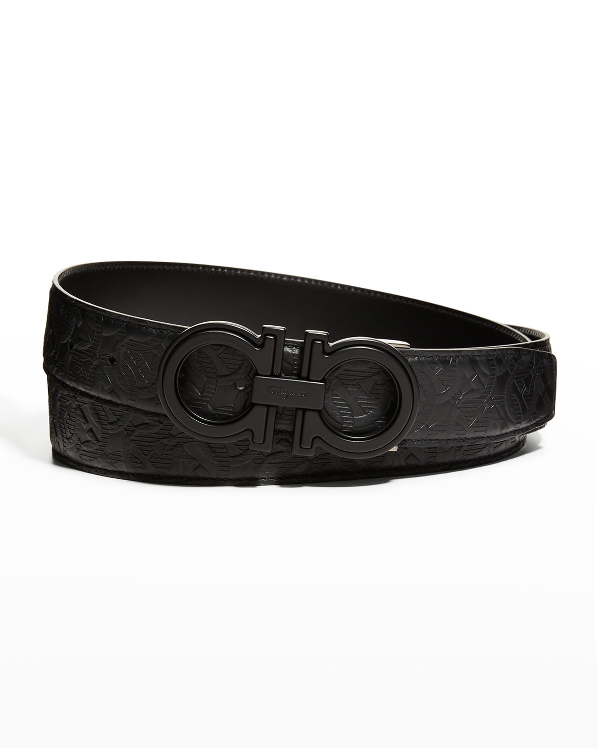 Men's Gancini Reversible Leather Belt, Cut-to-Size