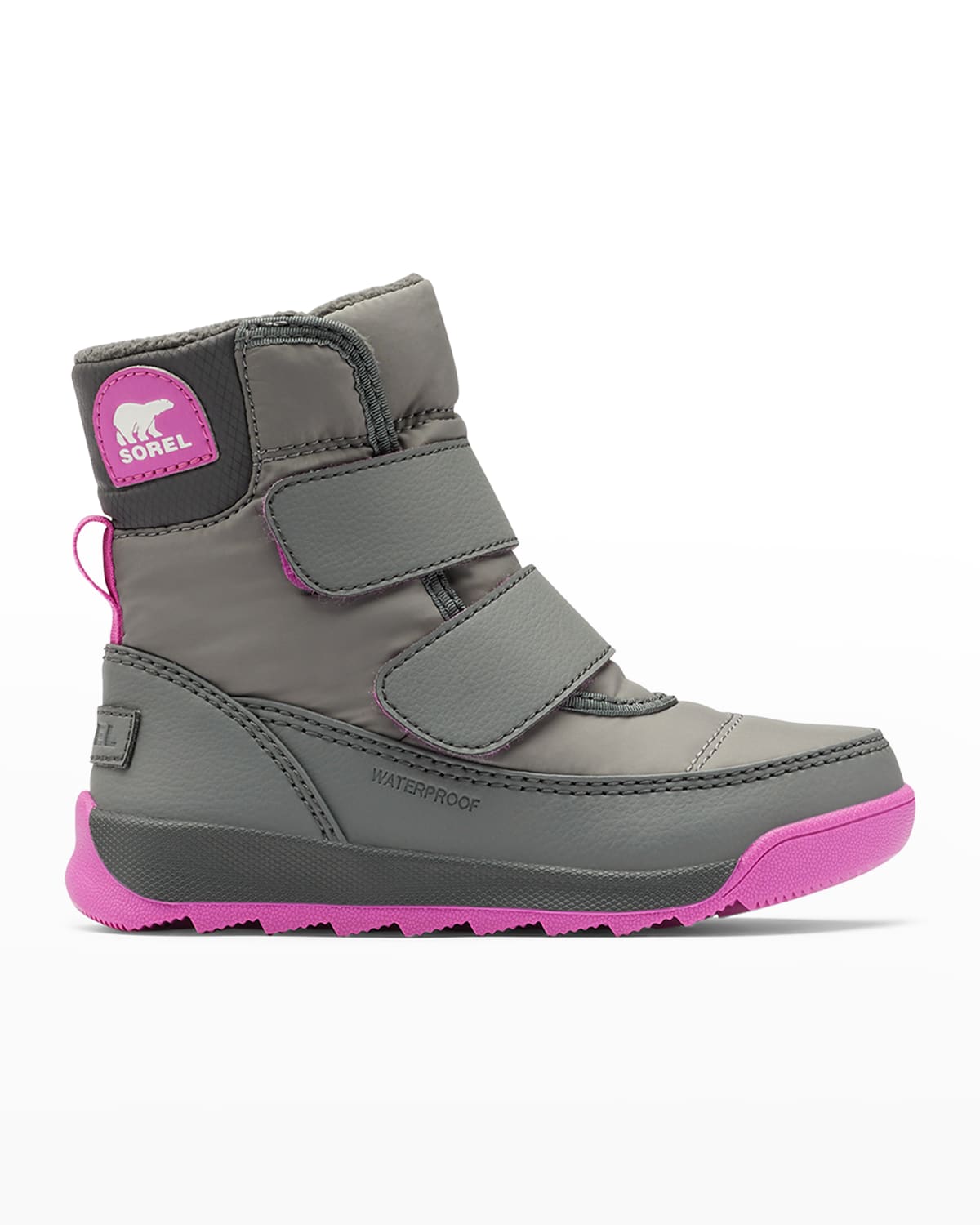 Sorel Kid's Whitney Ii Grip-strap Winter Boots, Toddlers In Guarry Grill Gray