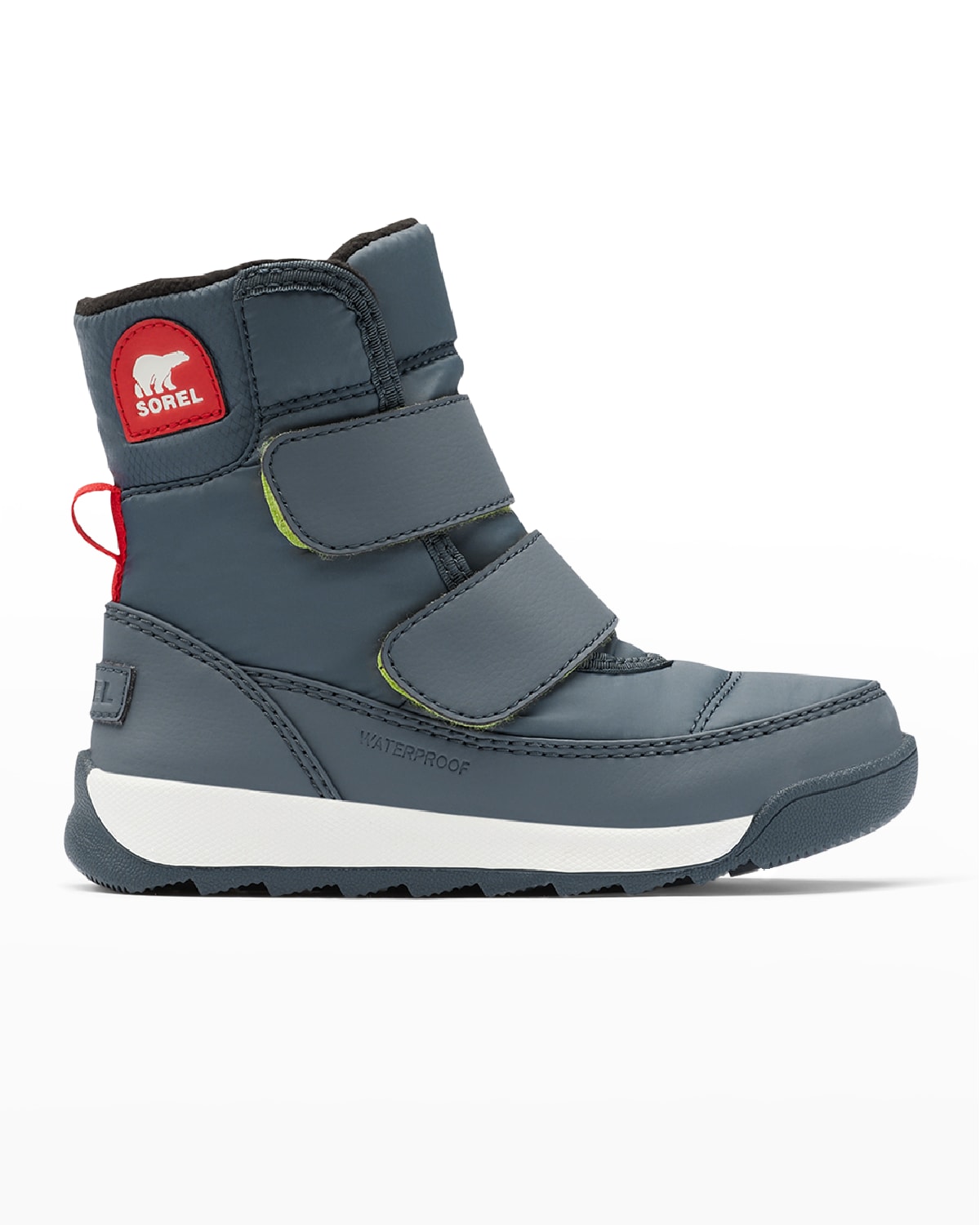 Sorel Kid's Whitney Ii Grip-strap Winter Boots In Gray