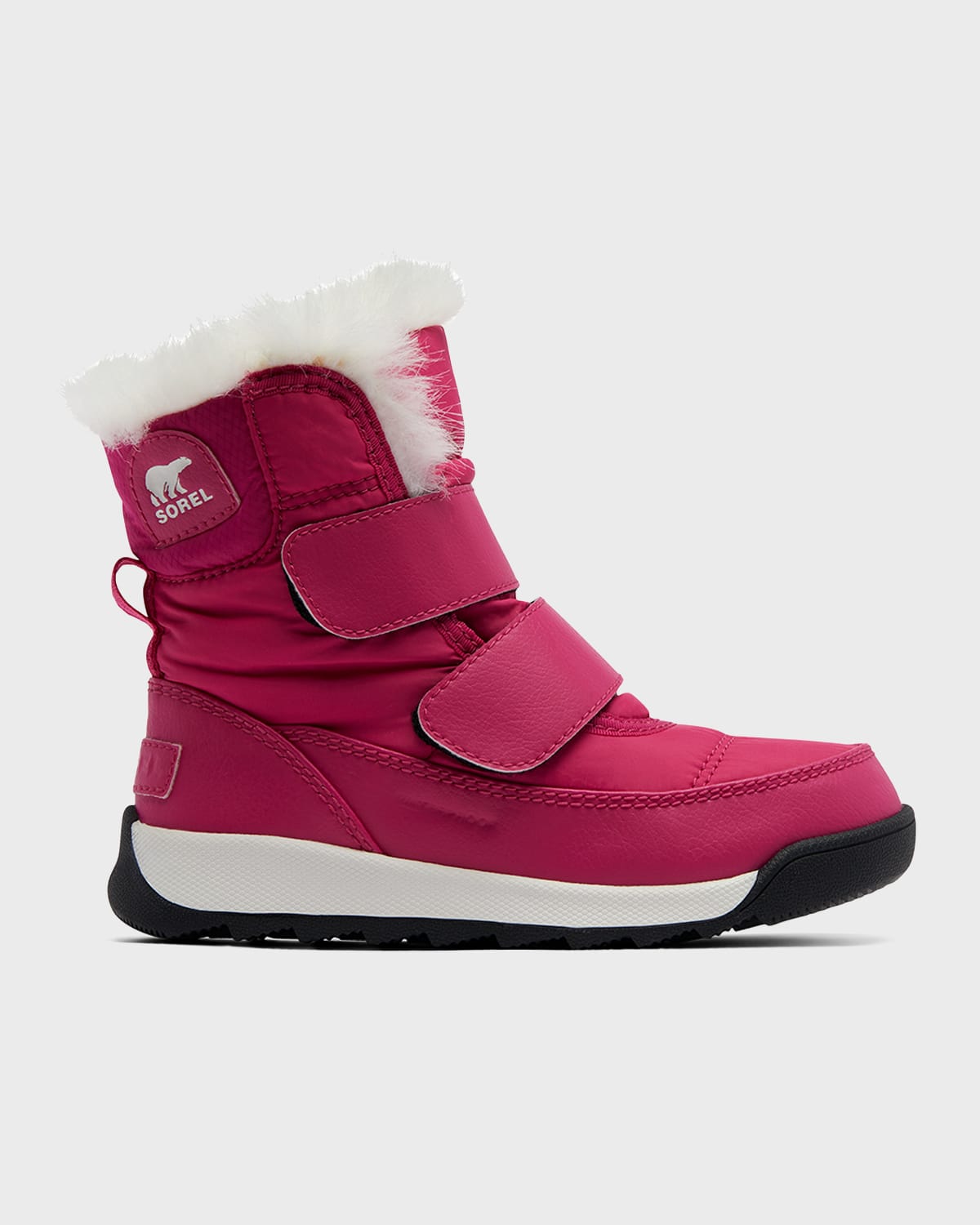 Shop Sorel Kid's Whitney Ii Waterproof Nylon Winter Boots, Toddlers In Cactus Pink/black
