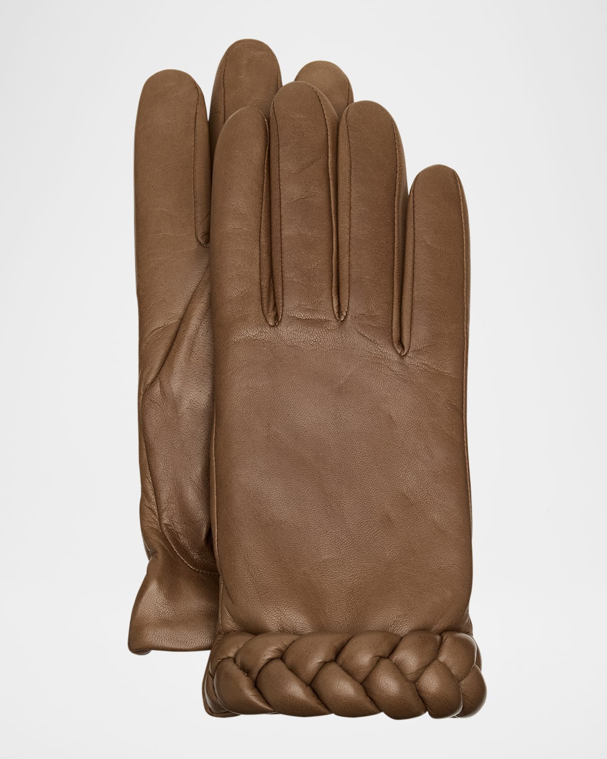 Edith Braided Leather Gloves