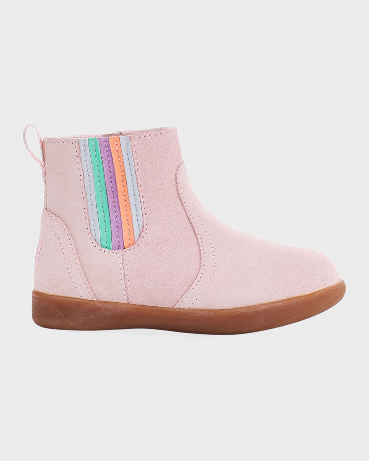 Kids' Girl's T Ryndon Pleated Suede Chelsea Boots, Baby/toddlers In Pink | ModeSens