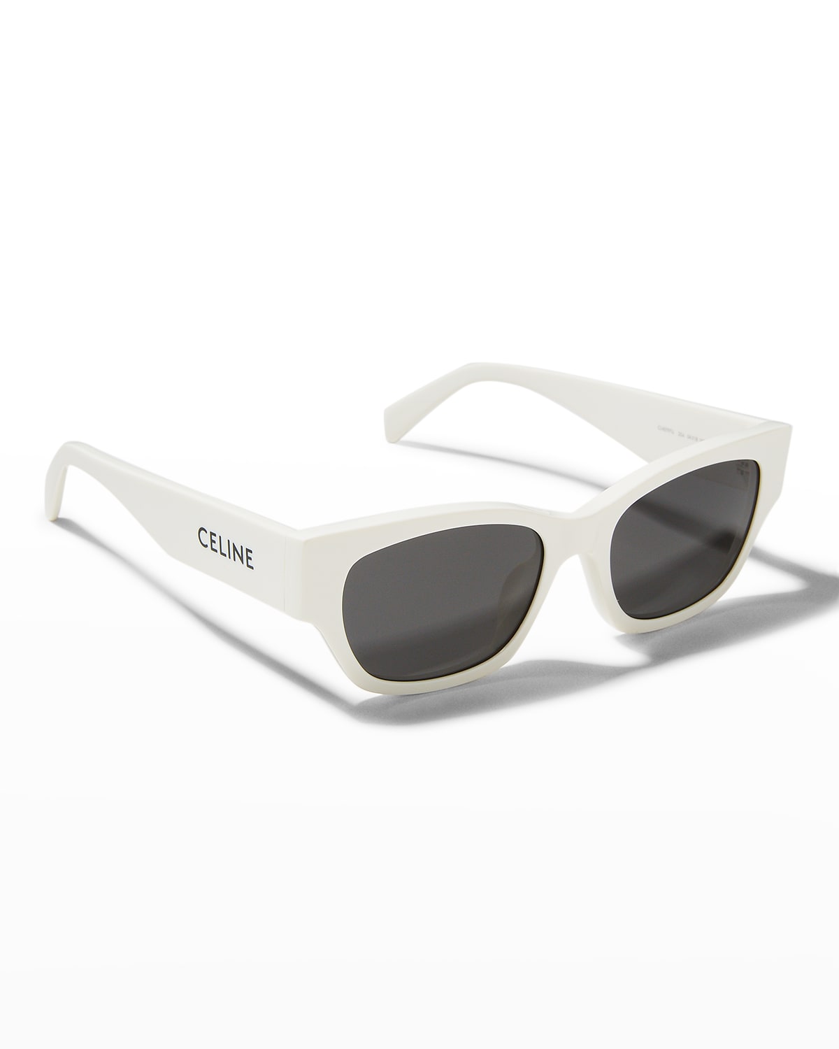 Celine Rectangle Acetate Sunglasses In White