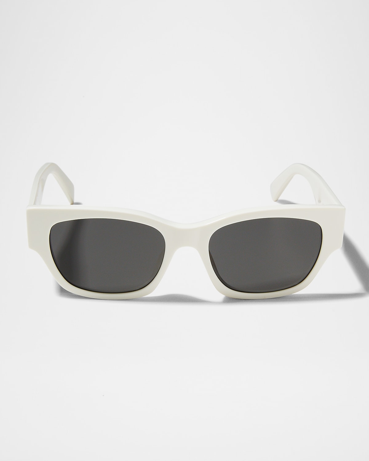 Celine Rectangle Acetate Sunglasses In White