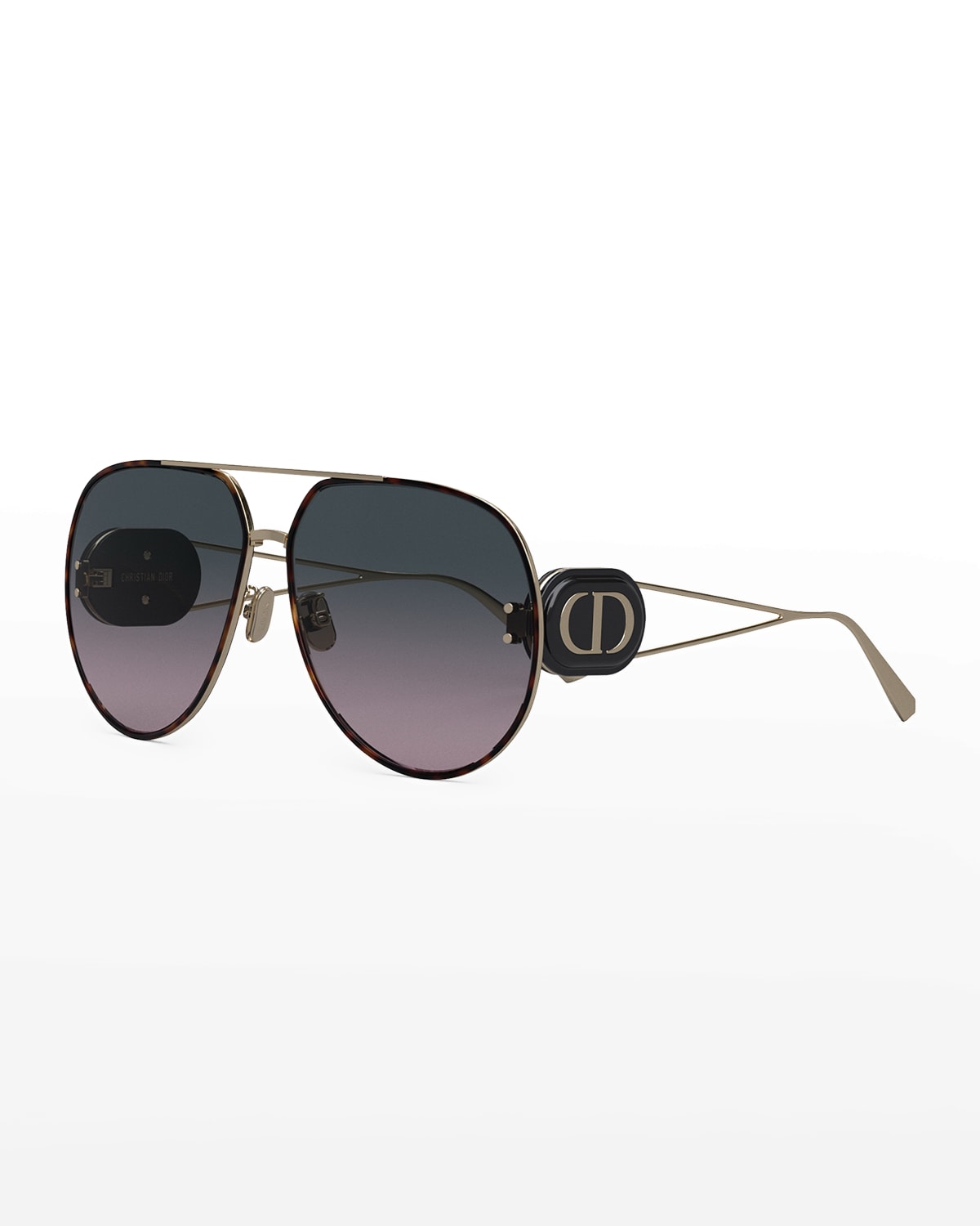 Dior Bobby Metalacetate Aviator Sunglasses In 10b Smoke ModeSens