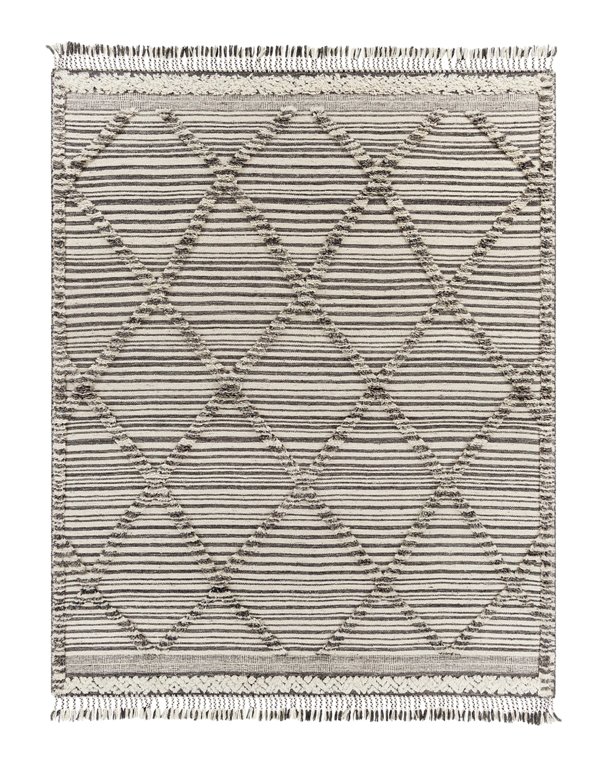 Surya Carpet Alissa Charcoal Hand-knotted Rug, 5' X 8'