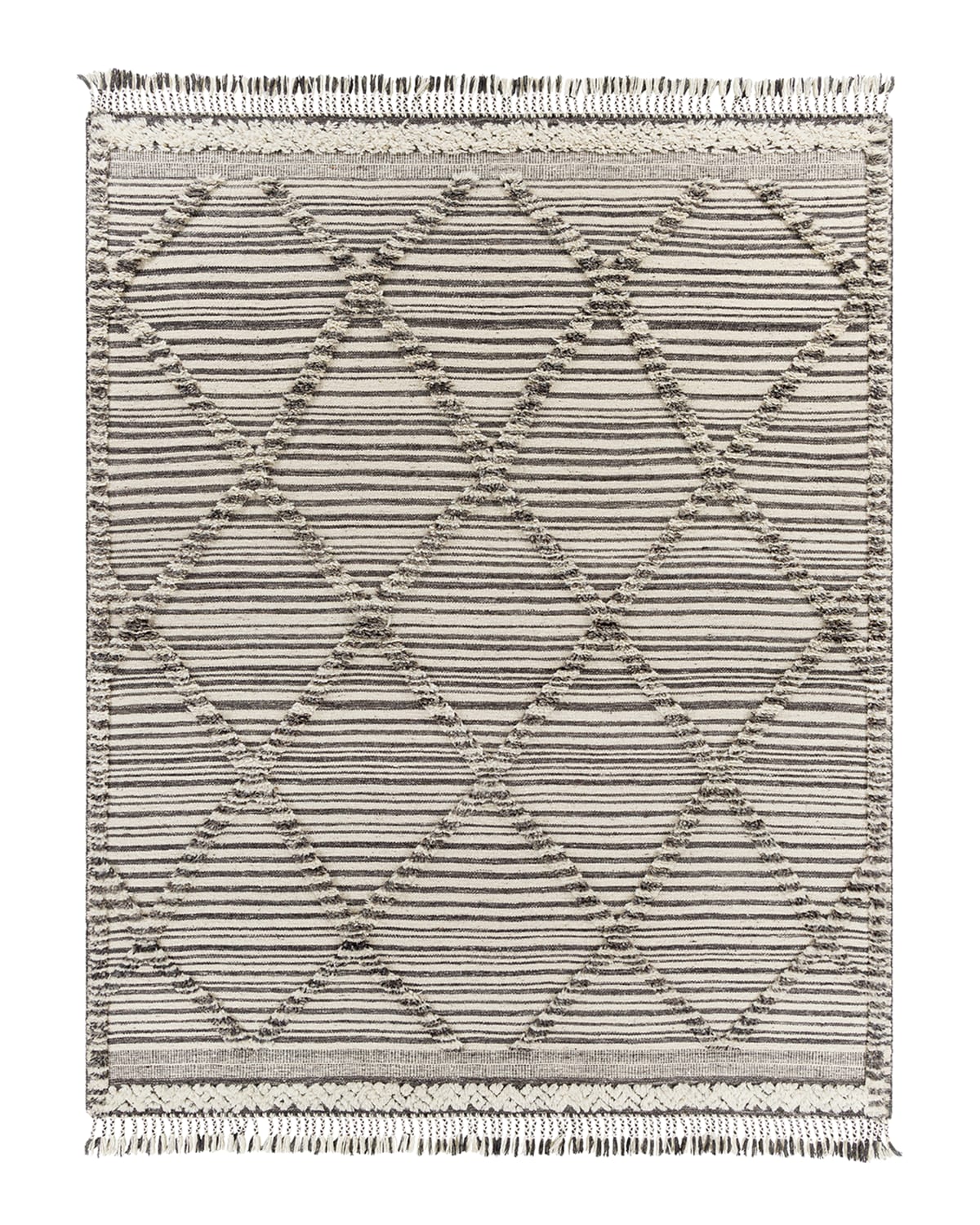 Surya Carpet Alissa Charcoal Hand-knotted Rug, 8' X 10'