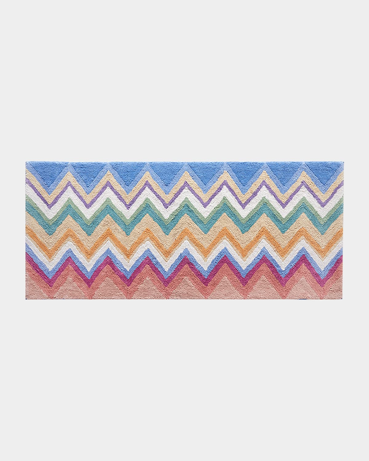 Missoni Amone Chevron Bath Mat In Arancio Multi
