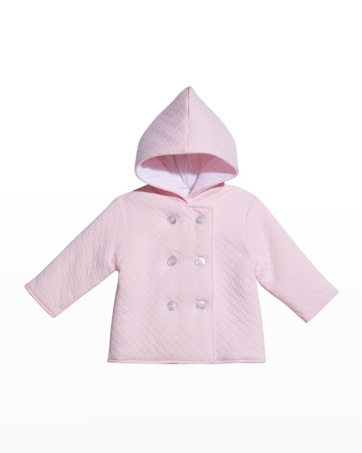 Girl's Classic Jacquard Hooded Jacket, Size 3-18M