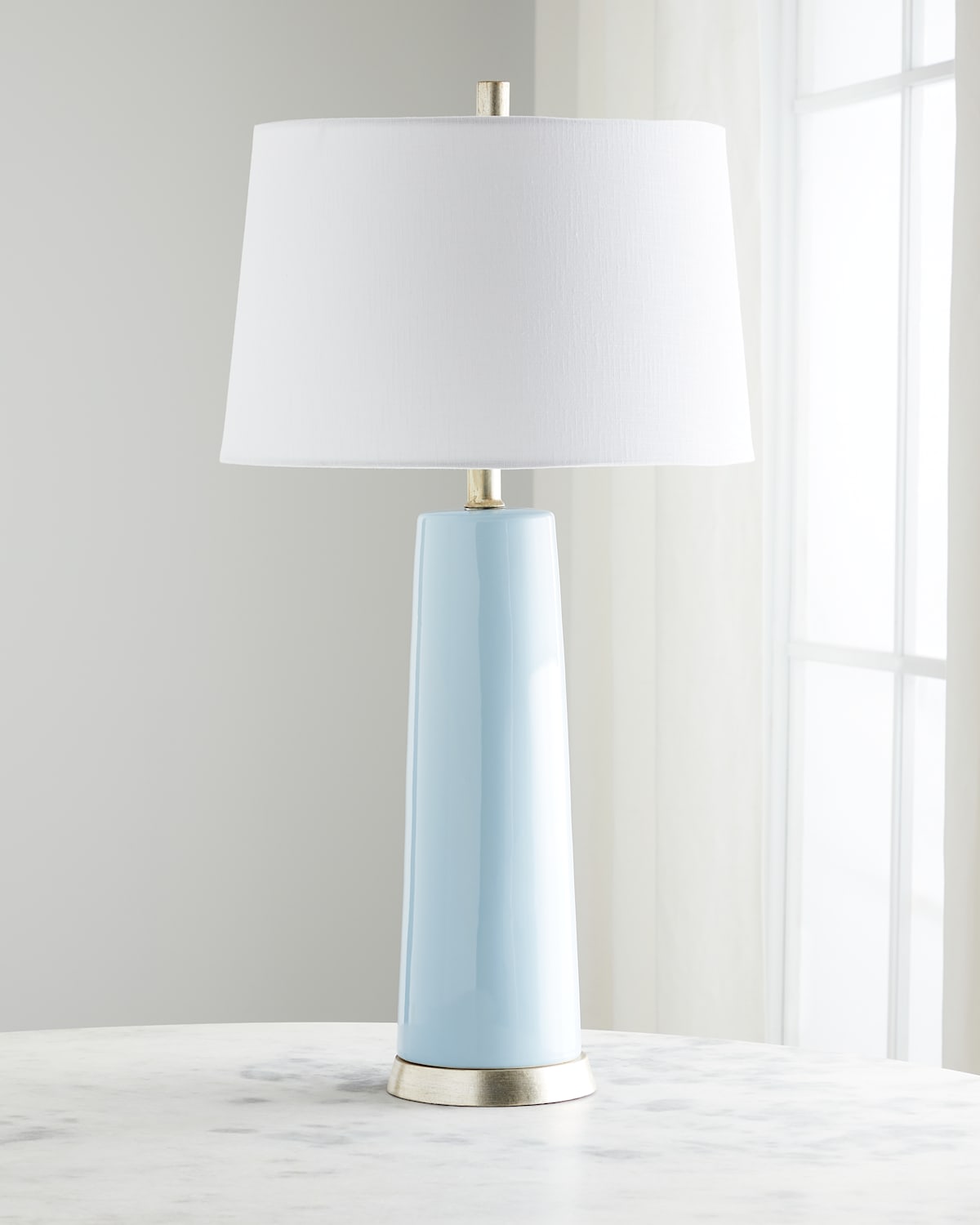 Shop Couture Lamps Tansey Table Lamp In Bluesilver