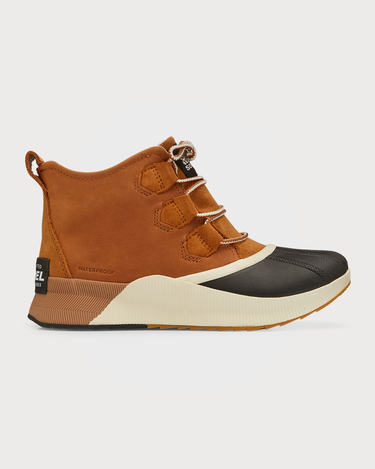 SOREL ONA MIXED LEATHER LACE-UP SPORT BOOTIES