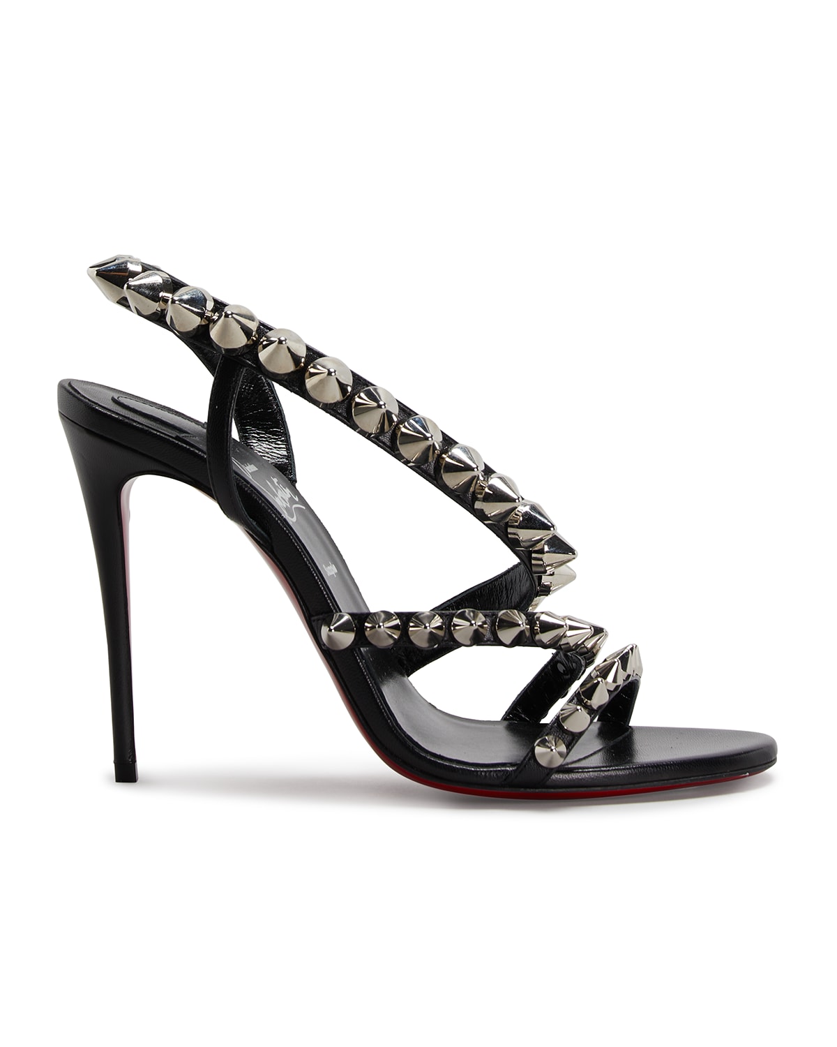 Christian Louboutin Spikita Studded Red Sole Stiletto Sandals