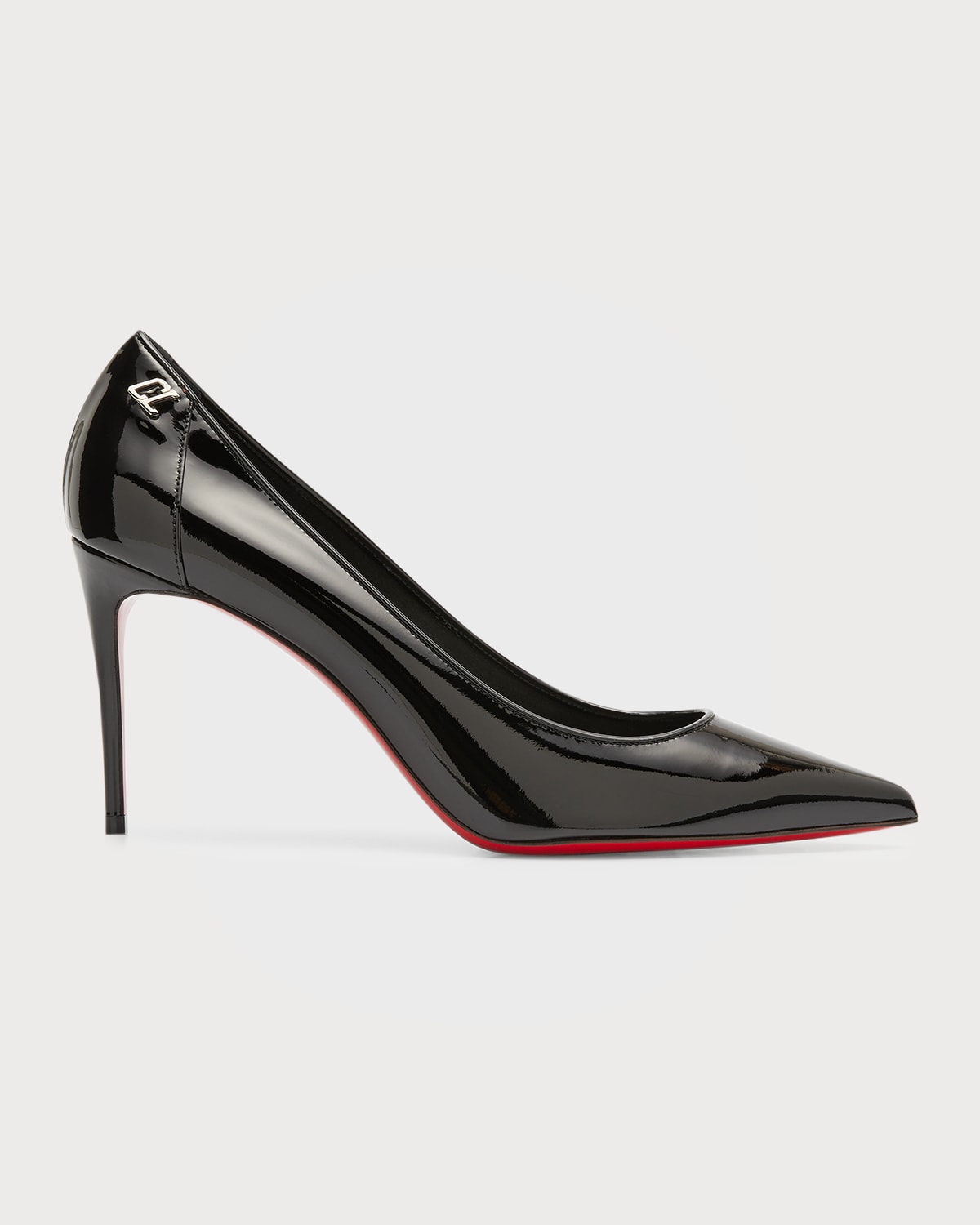 Shop Christian Louboutin Sporty Kate 85mm Patent Soft Lining Red Sole Pumps In Black