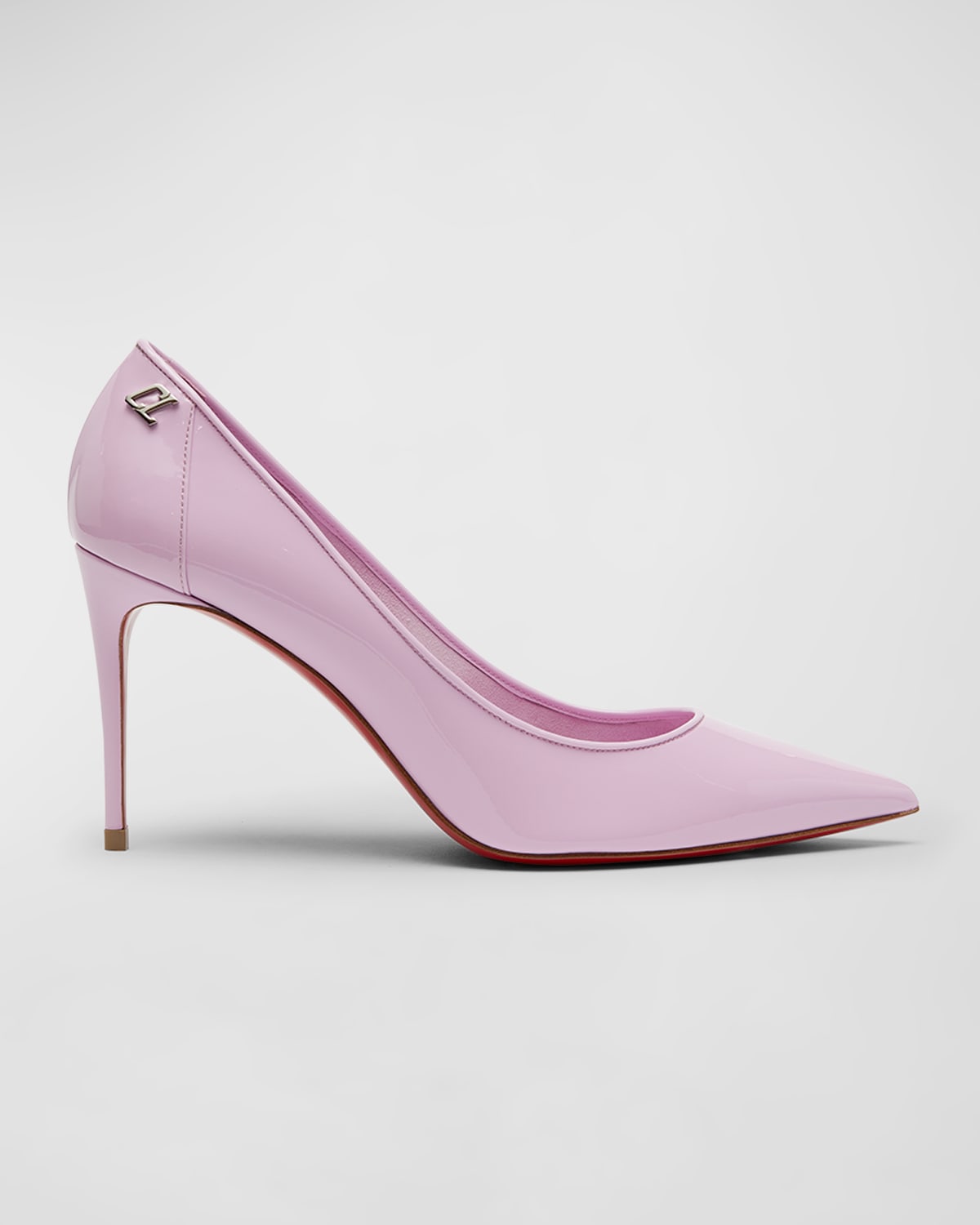 Christian Louboutin Sporty Kate 85mm Patent Soft Lining Red Sole Pumps In Pinkador
