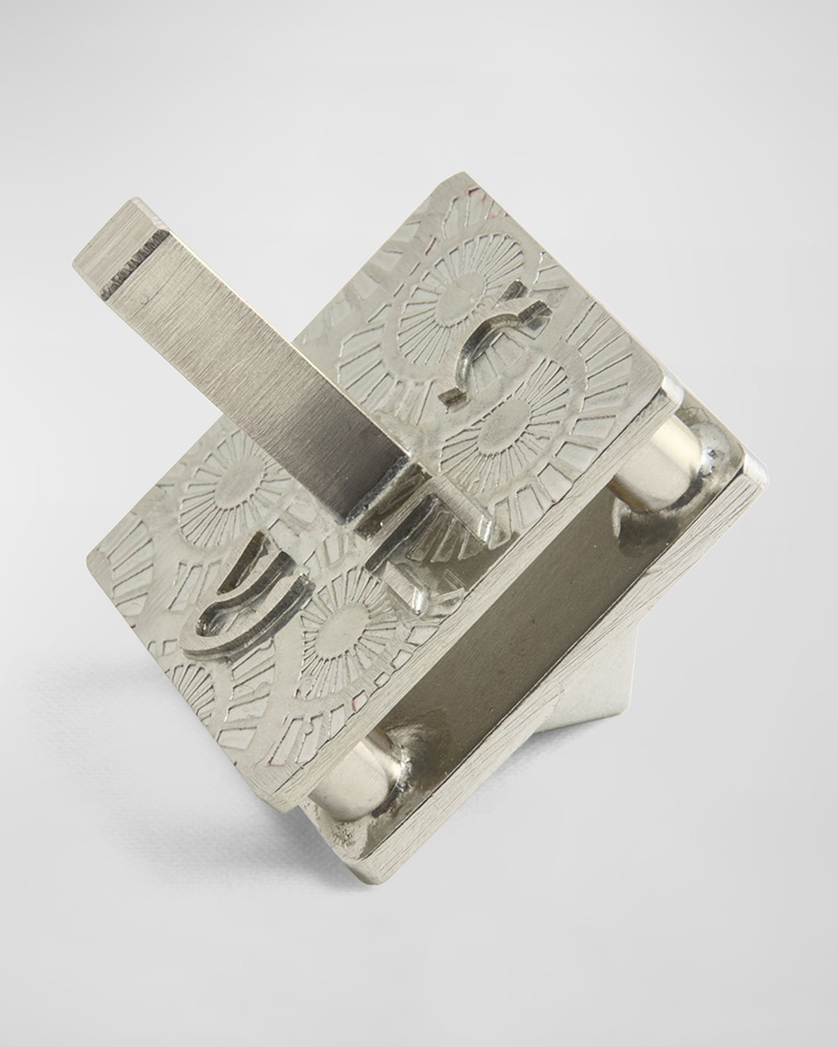 Joy Stember Metal Arts Studio Lil' Spinner Pewter Hanukkah Dreidel By Joy Stember In Pewter