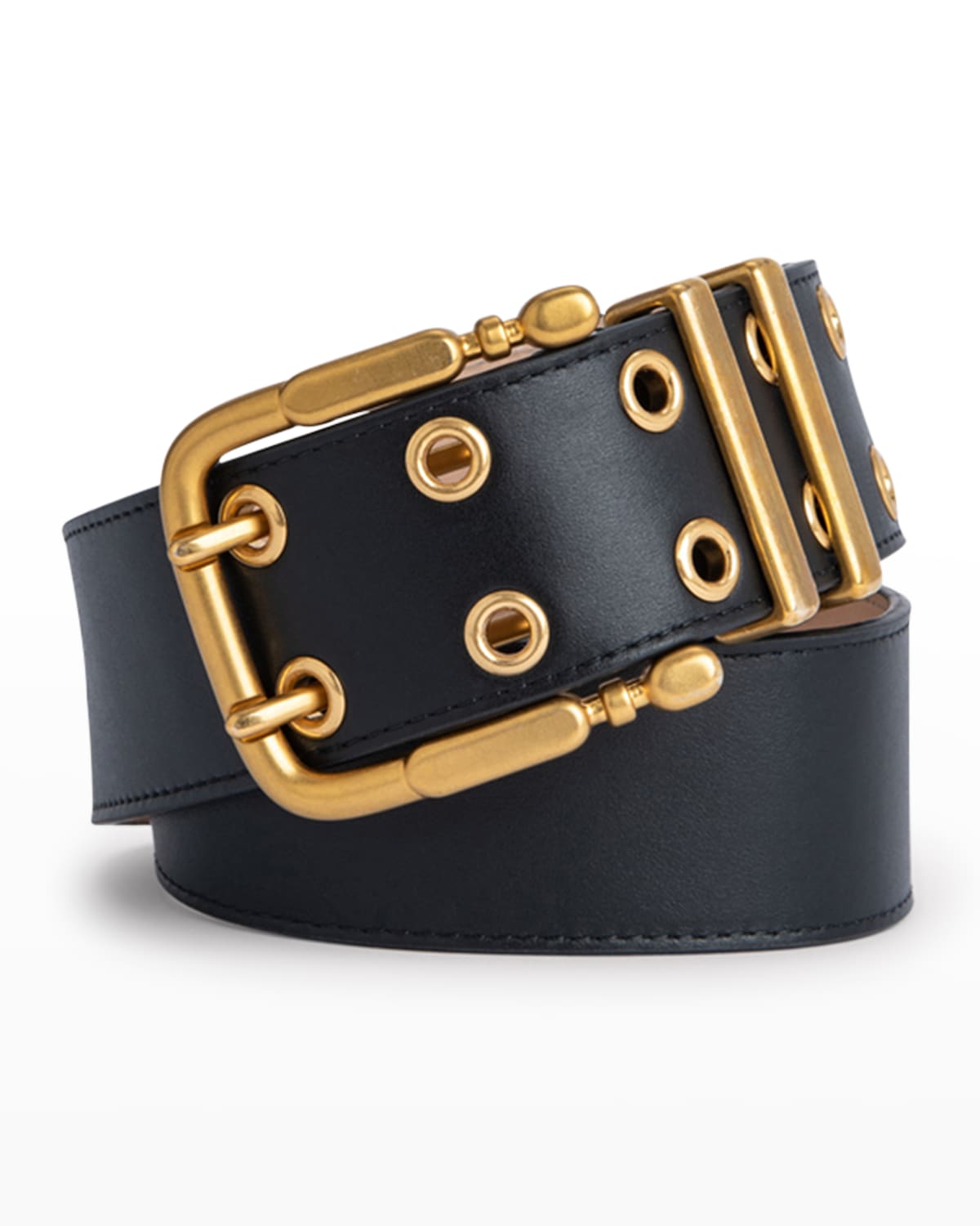 Grommet Duo Leather Belt