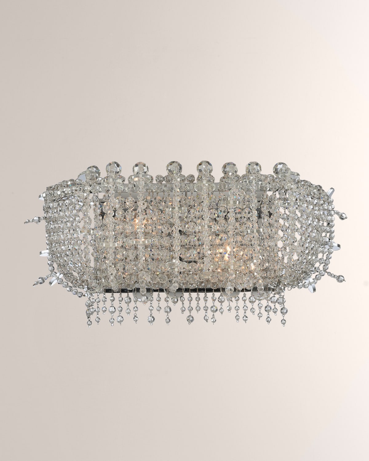 Allegri Crystal By Kalco Lighting 19" Cielo Bathroom Light In Polished Chrome