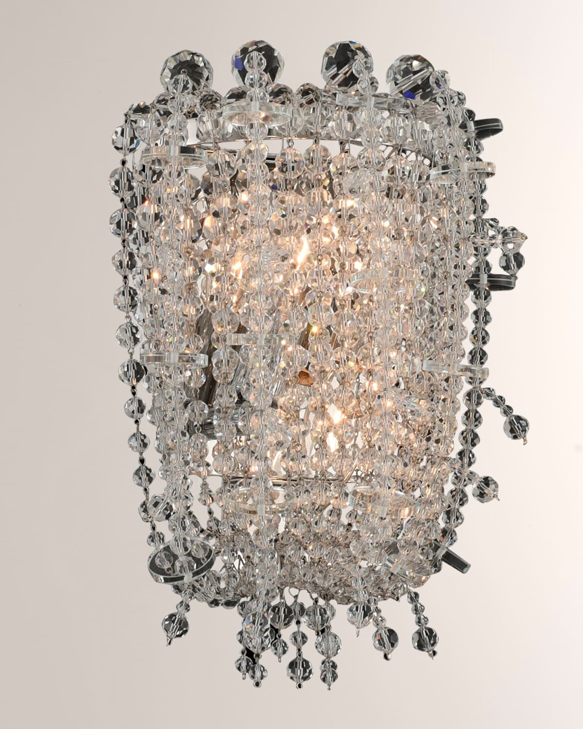 Allegri Crystal By Kalco Lighting Cielo 2-light Wall Bracket In Polished Chrome