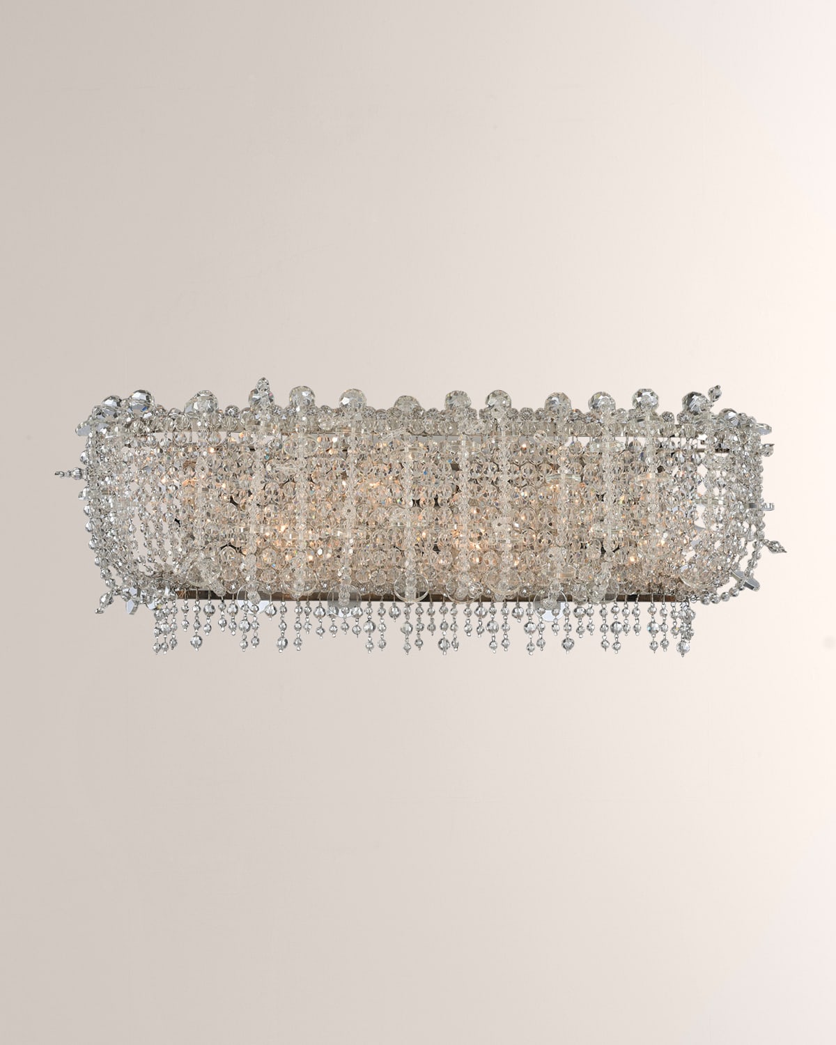 Allegri Crystal By Kalco Lighting Cielo 26" Bath Vanity Light In Polished Chrome