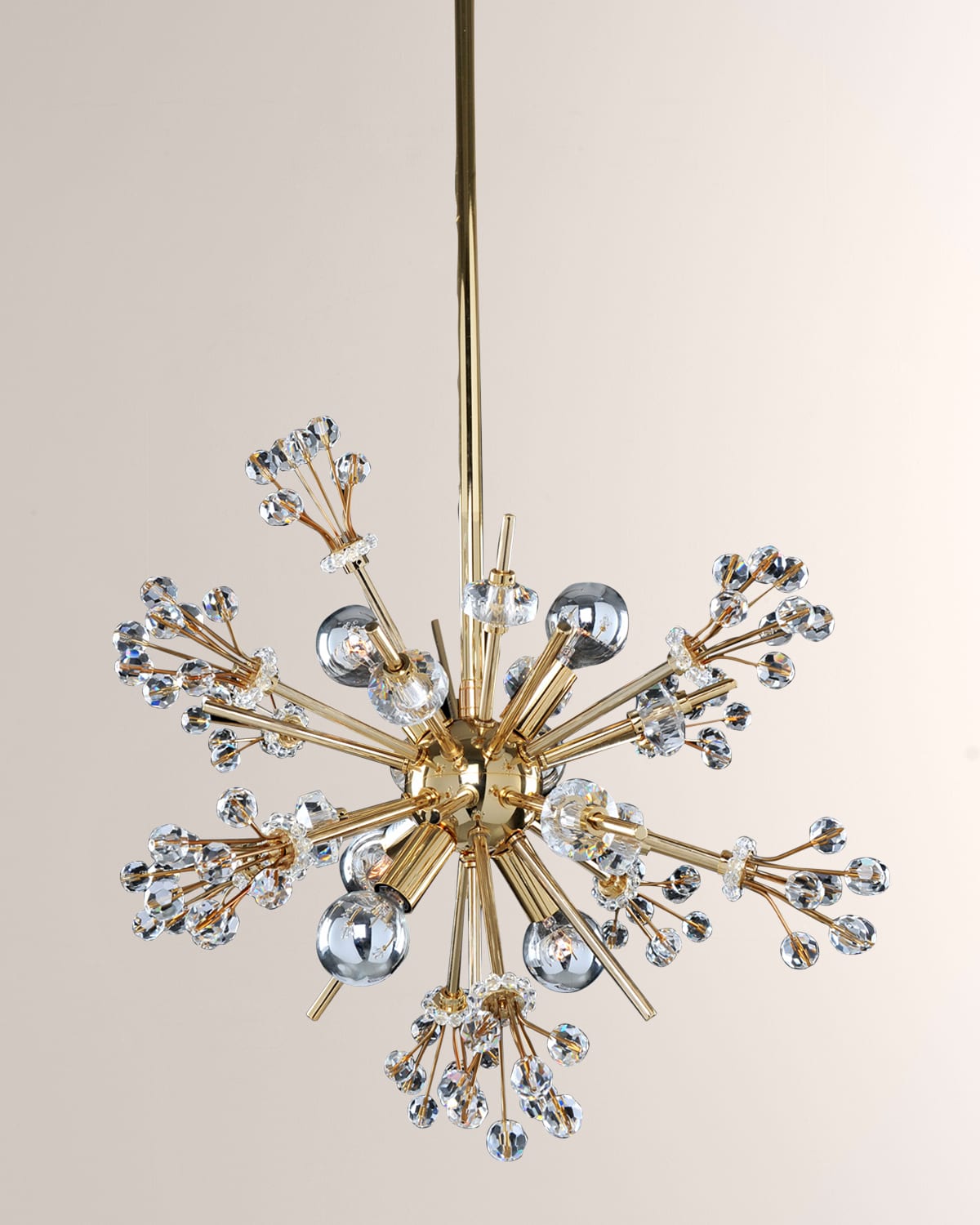 Shop Allegri Crystal By Kalco Lighting Constellation 20" 6-light Mini Pendant In 18k Gold