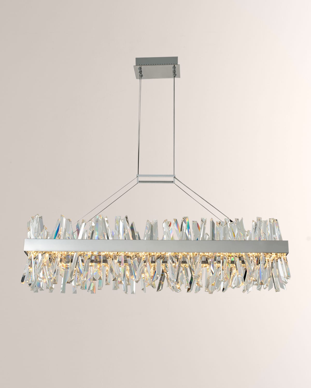 Allegri Crystal By Kalco Lighting Glacier 48" Led Island Light