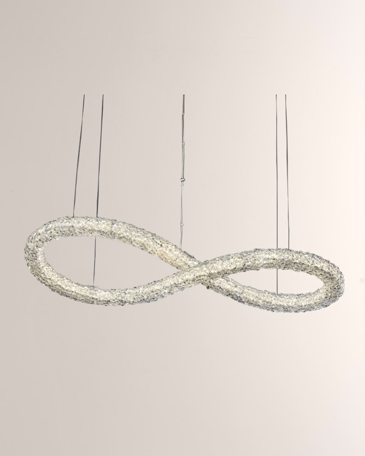 Shop Allegri Crystal By Kalco Lighting Lina 48" Infinity Led Island Light In Polished Chrome