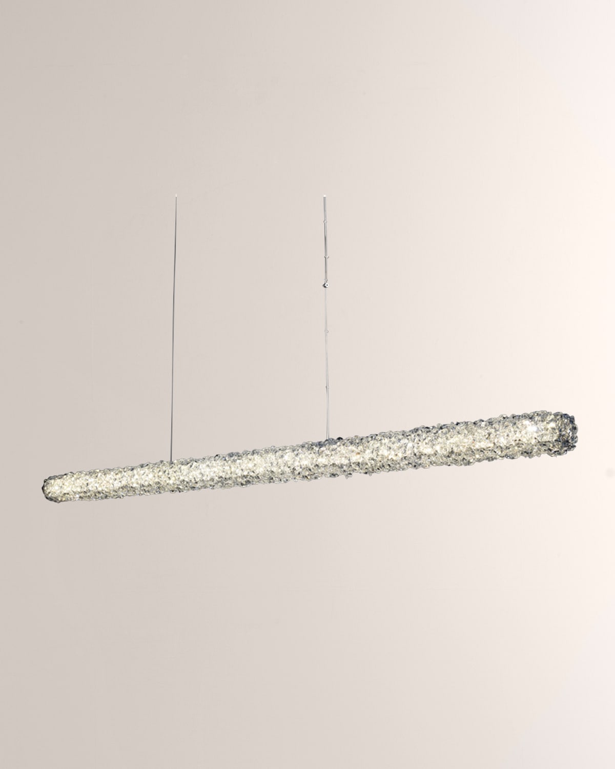 Shop Allegri Crystal By Kalco Lighting Lina 62" Led Island Light In Polished Chrome