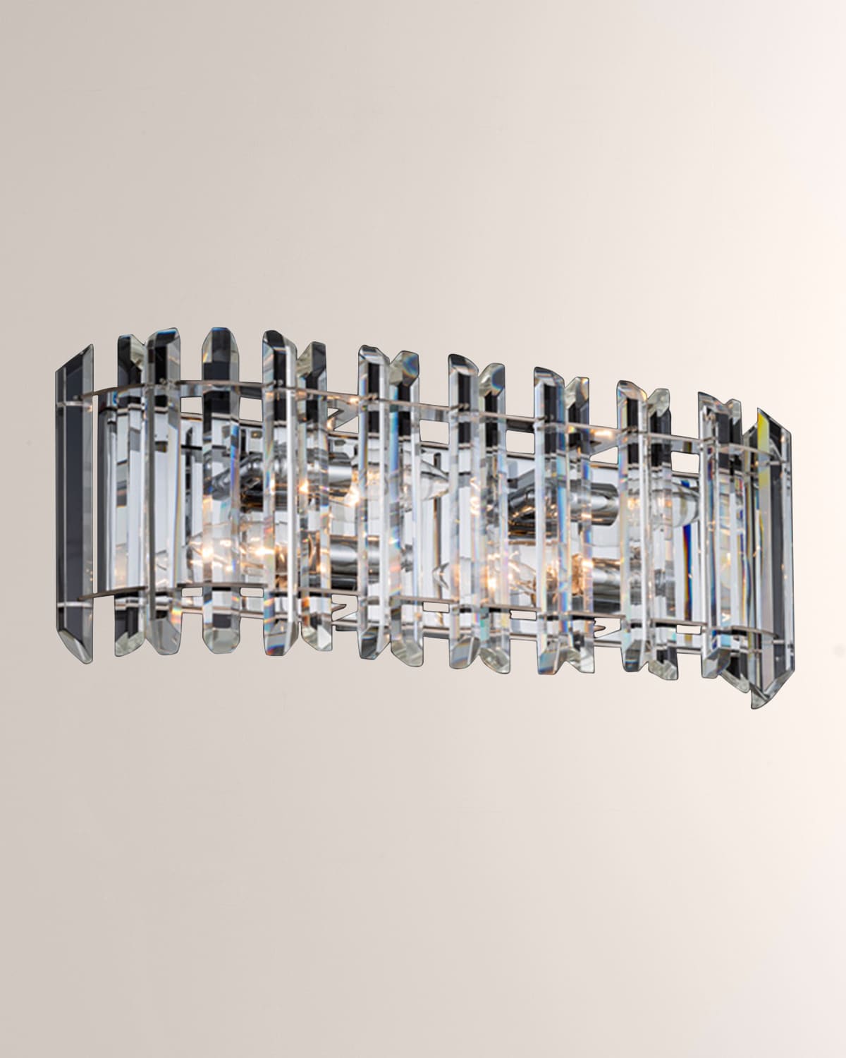 Shop Allegri Crystal By Kalco Lighting Viano 19" Bath Vanity Light In Polished Chrome