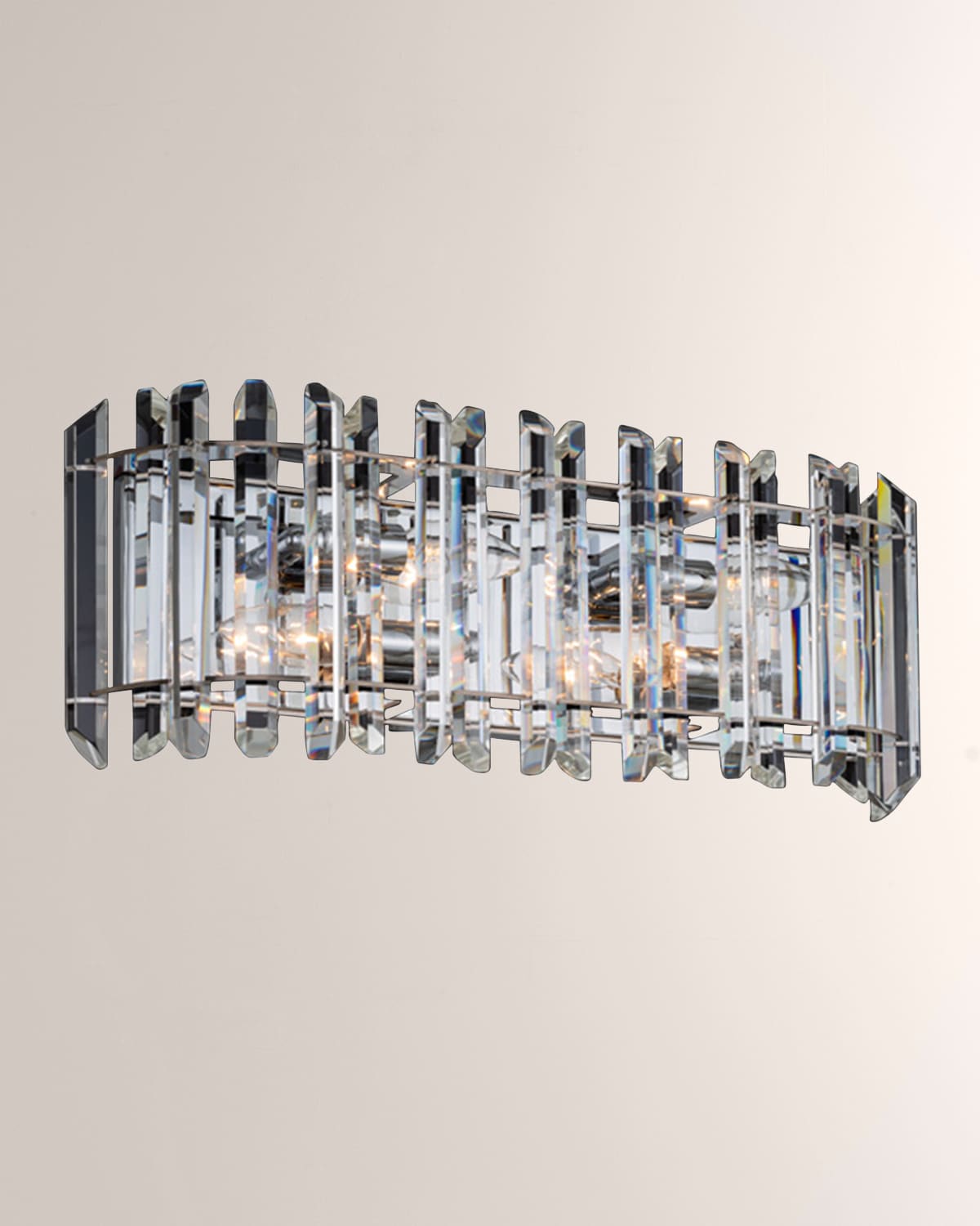Allegri Crystal By Kalco Lighting Viano 19" Bath Vanity Light In Polished Chrome