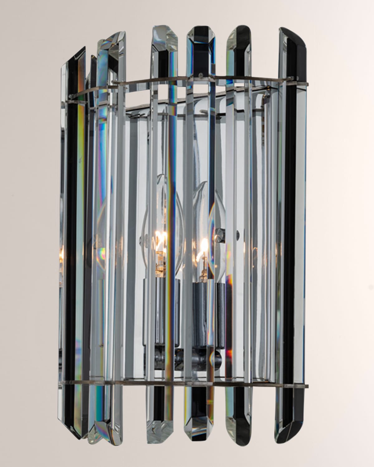 Shop Allegri Crystal By Kalco Lighting Viano Small 11" Wall Sconce In Polished Chrome