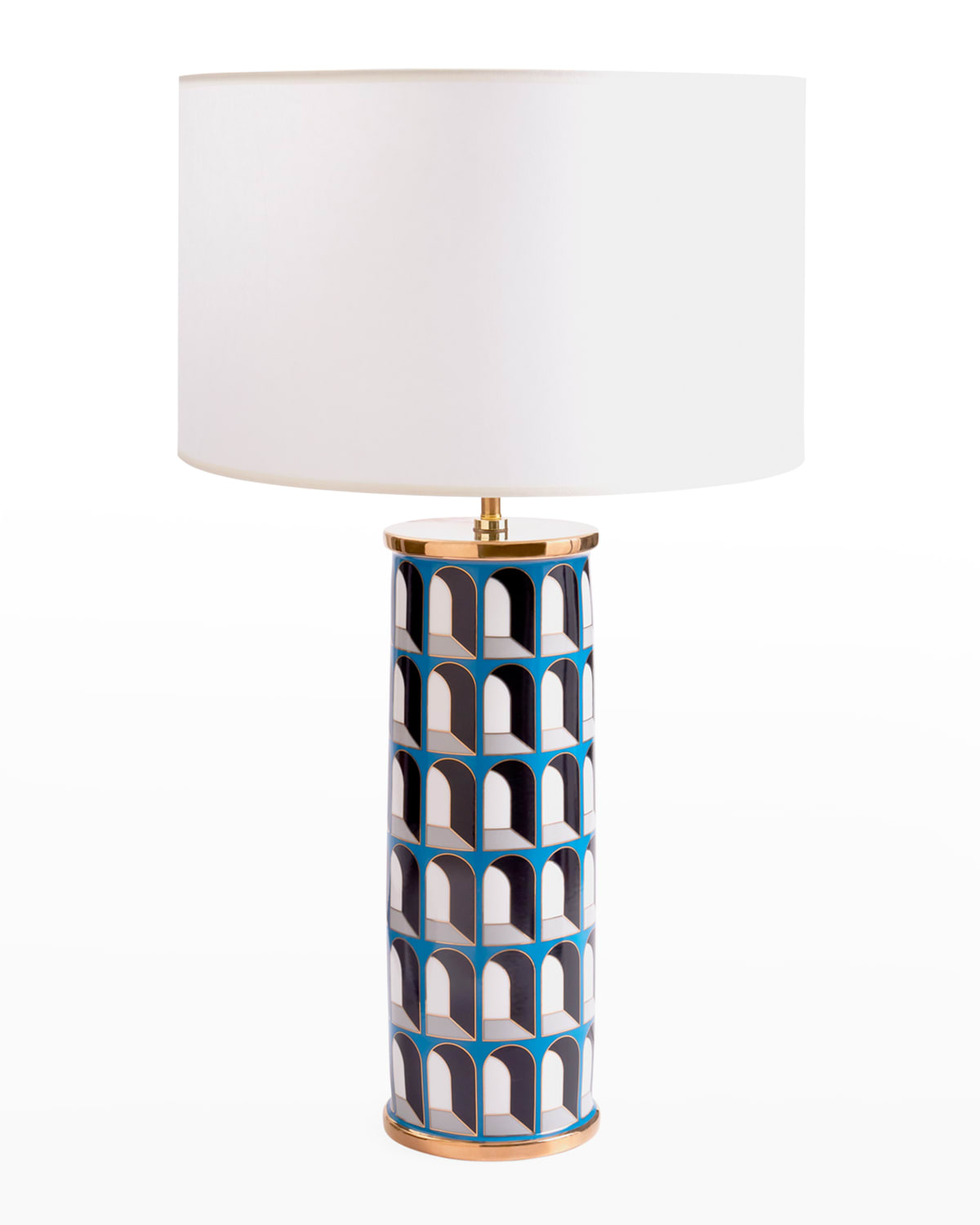 Shop Jonathan Adler Arcade Table Lamp In Blue