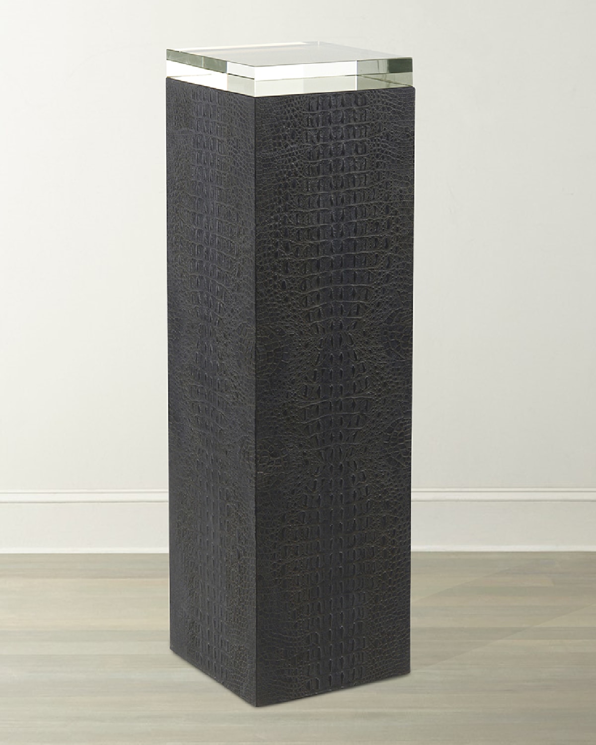Shop John-richard Collection Tall Greystroke Pedestal In Black