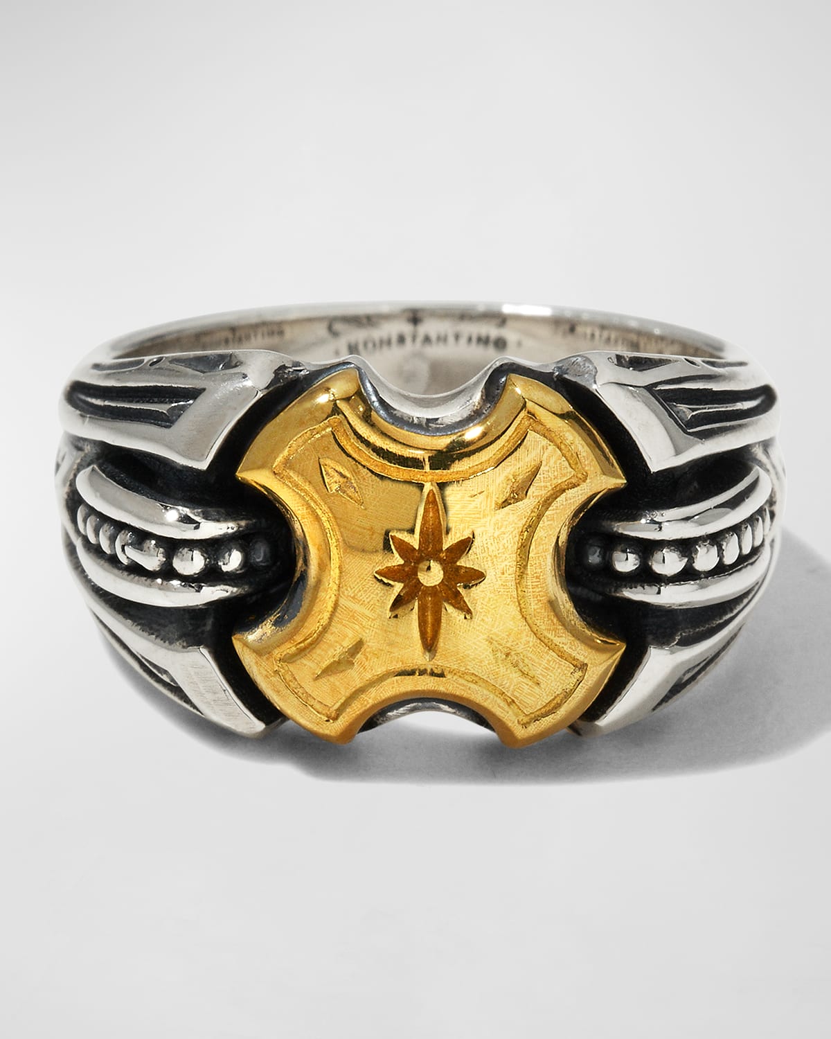 Men's Bolide Bronze & Sterling Silver Ring