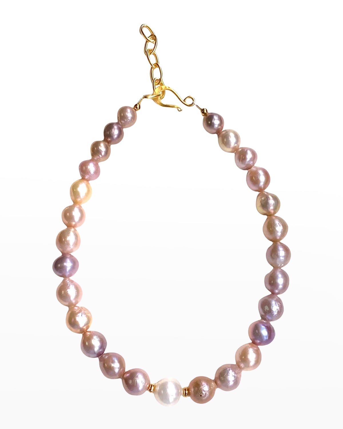 Dina Mackney Pink And White Freshwater Pearl Necklace