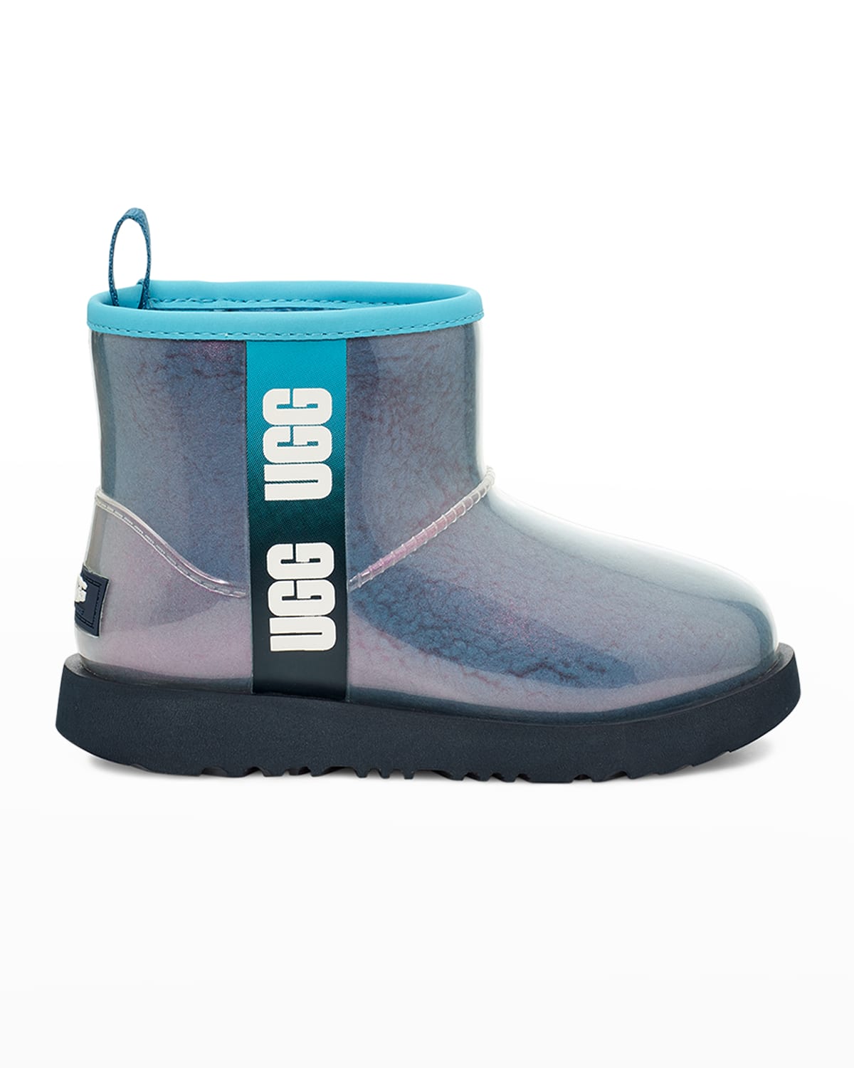 Ugg Girl's Classic Waterproof Clear Mini Boots, Toddler/kids In Blue