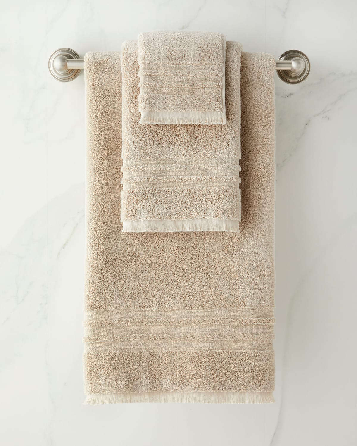 Shop Kassatex Mercer Wash Towel In Linen