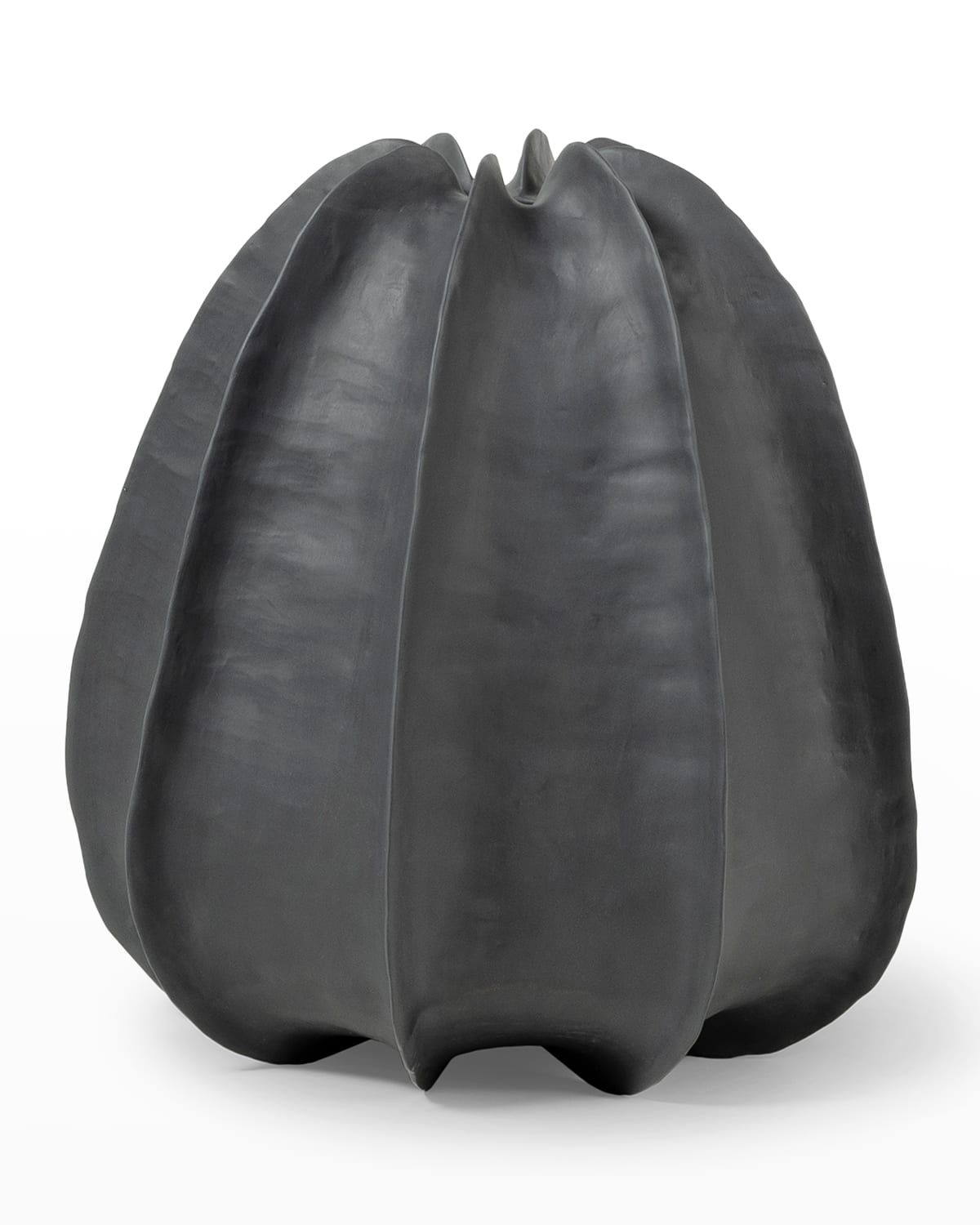 Shop Palecek Keiko Vase, Medium In Charcoal