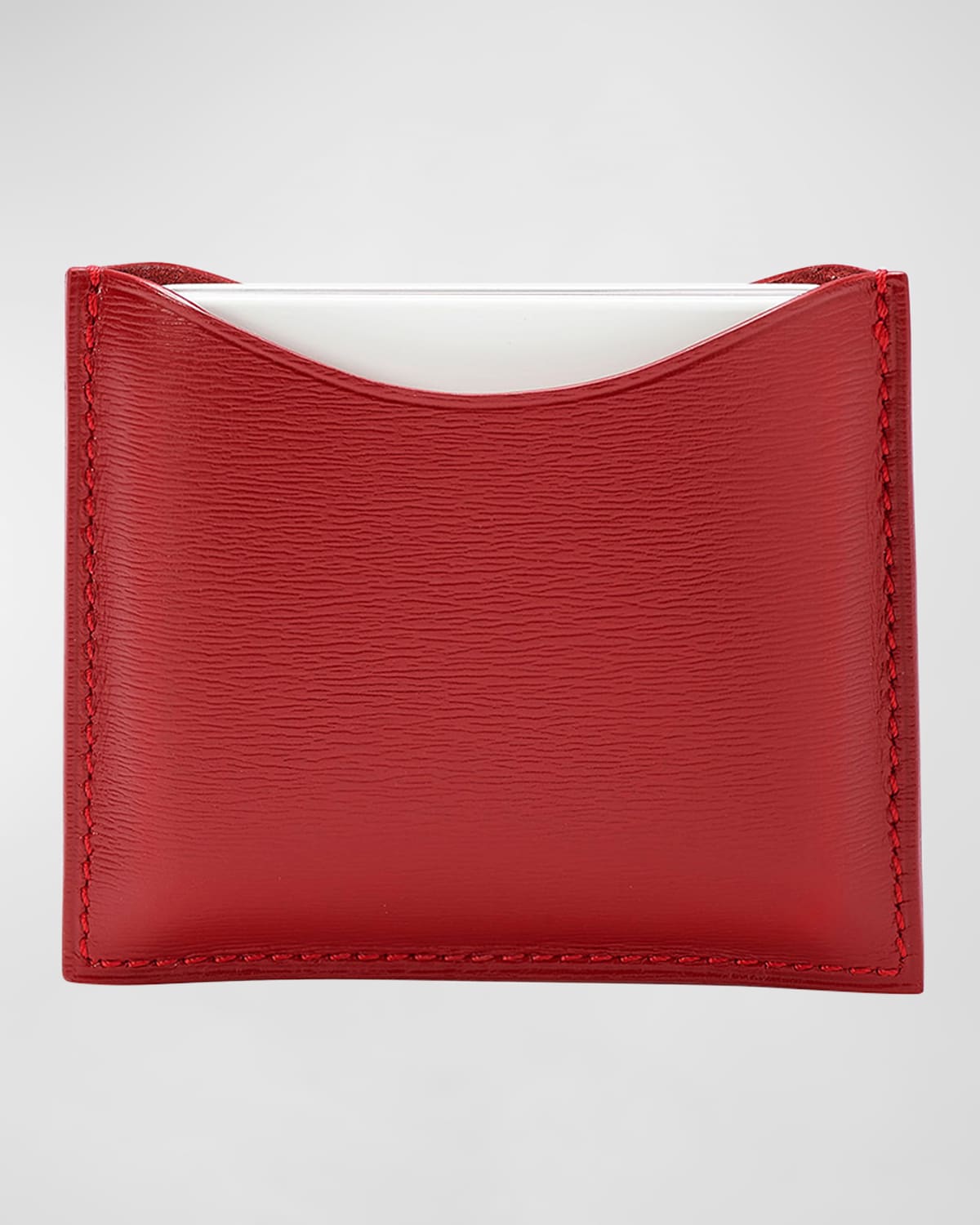 Shop La Bouche Rouge Refillable Leather Compact Case In Red