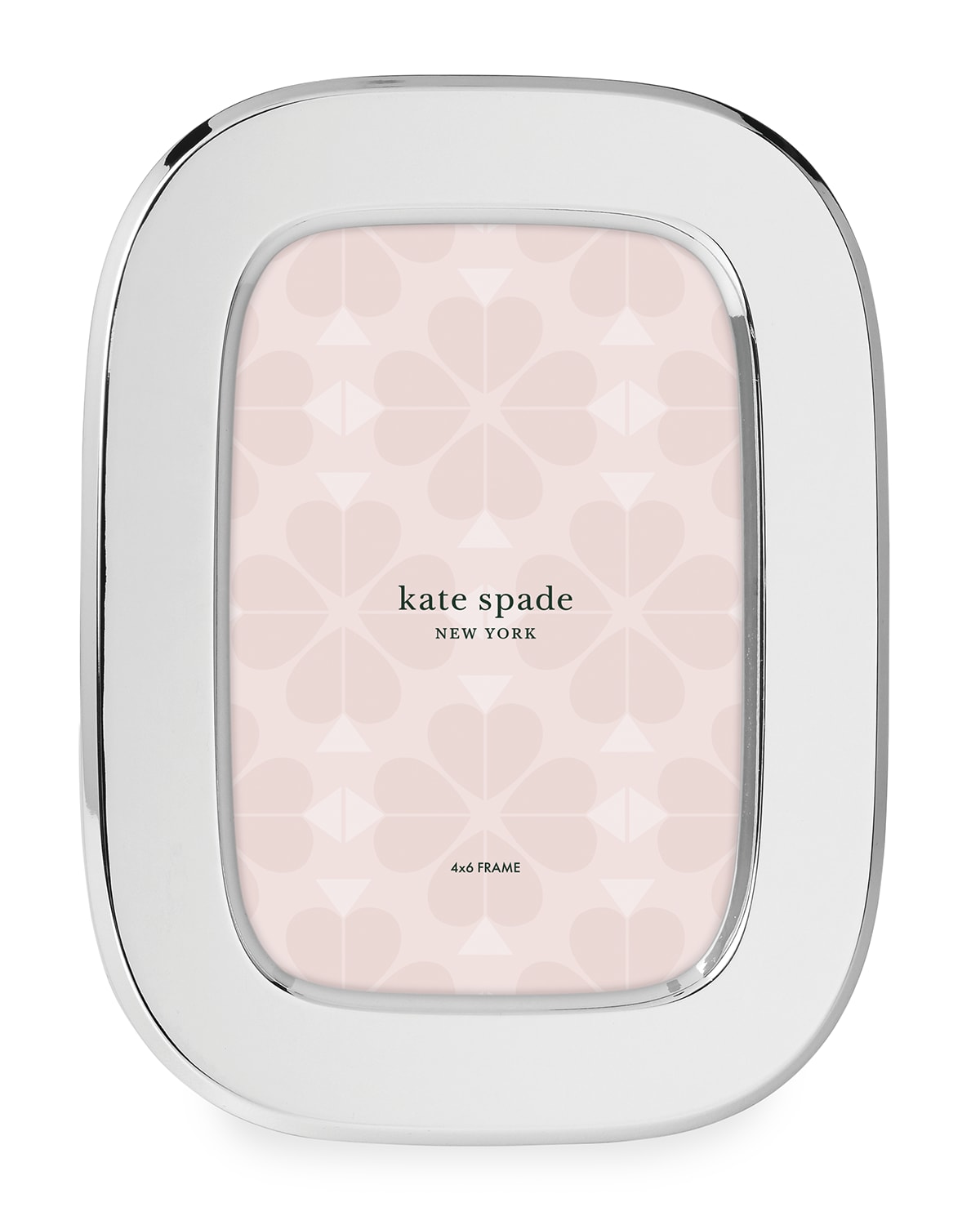 Shop Kate Spade South Street 4" X 6" Silver Oval Picture Frame In Slvr Plate