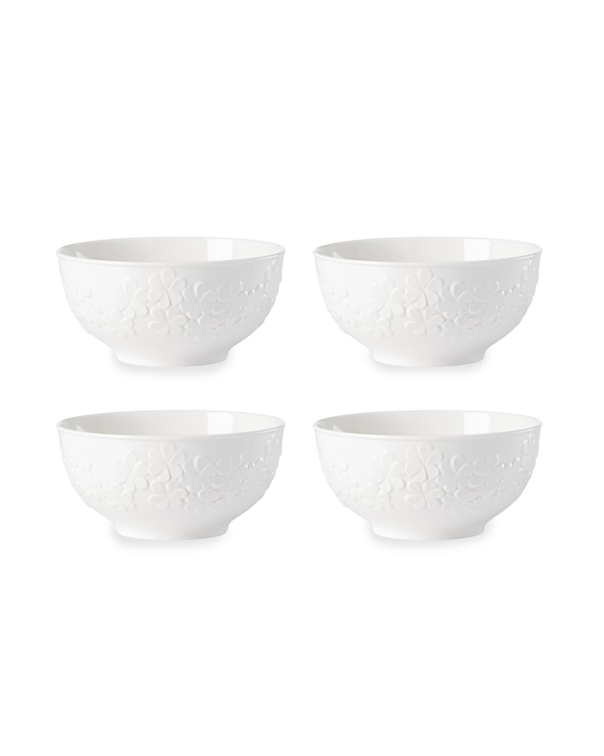 Shop Kate Spade Blossom Lane 4-piece Bowl Set In White