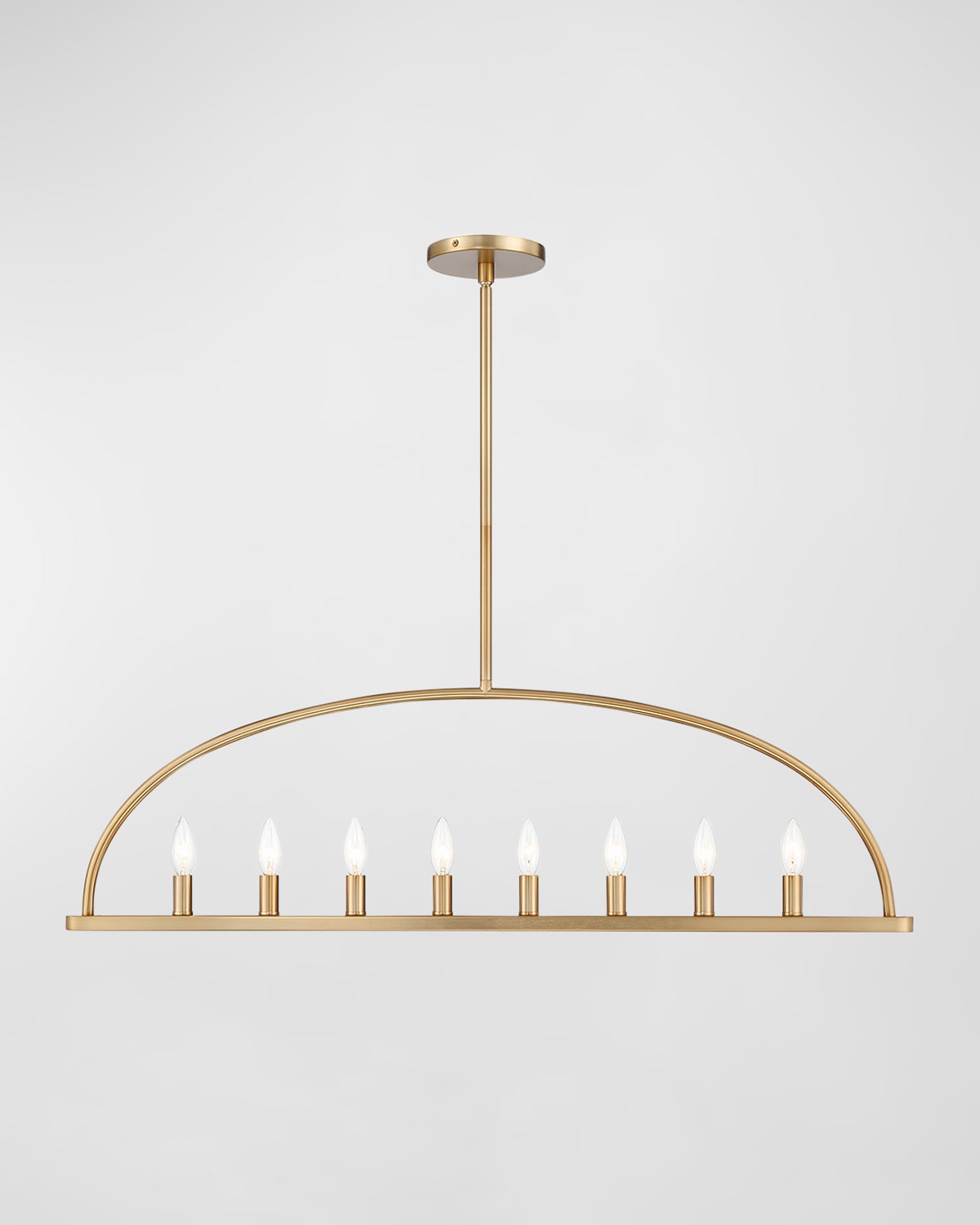 Crystorama Abbott 8-light Linear Chandelier In Gold