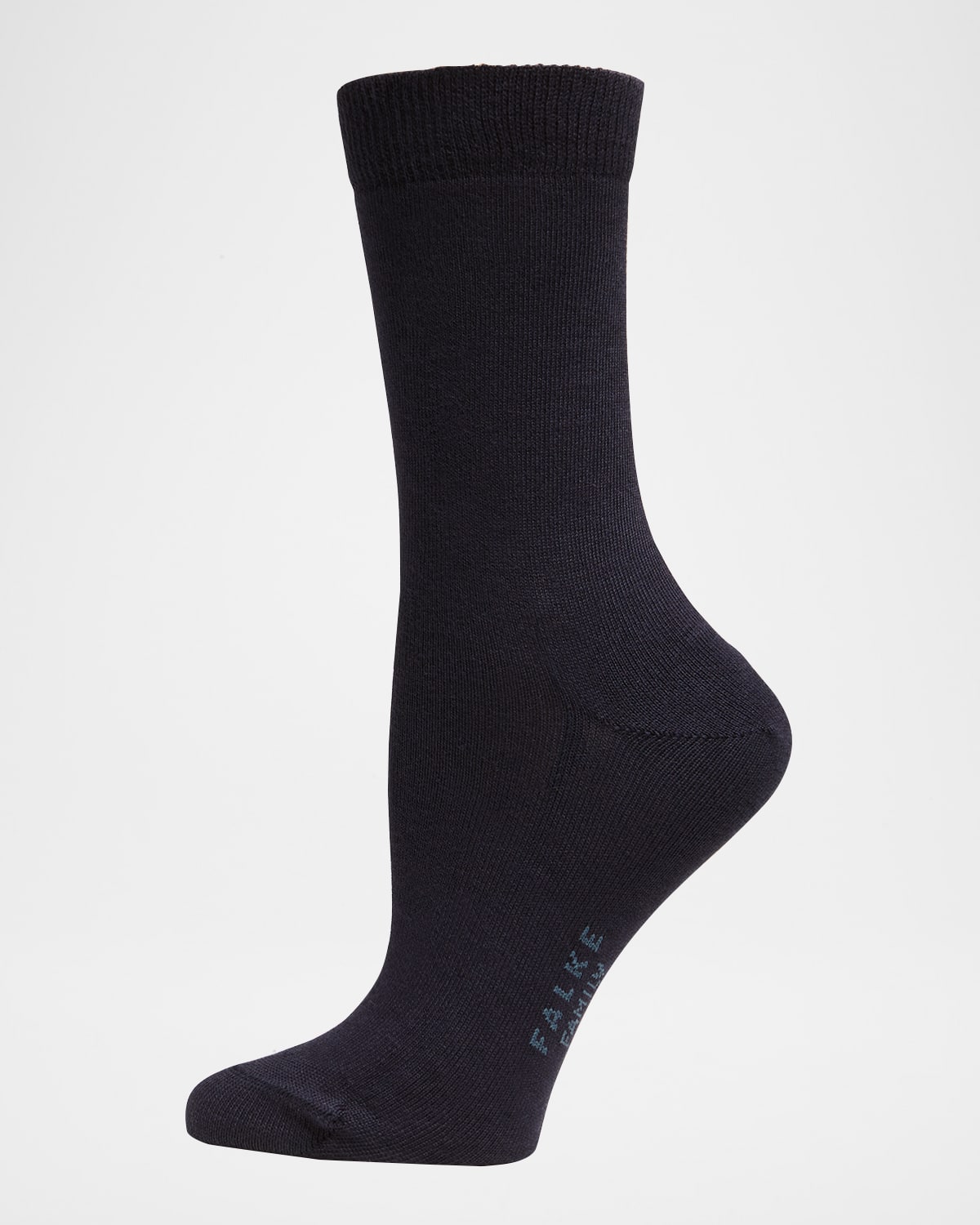 Falke Family Sustainable Cotton Blend Socks In Dark Navy