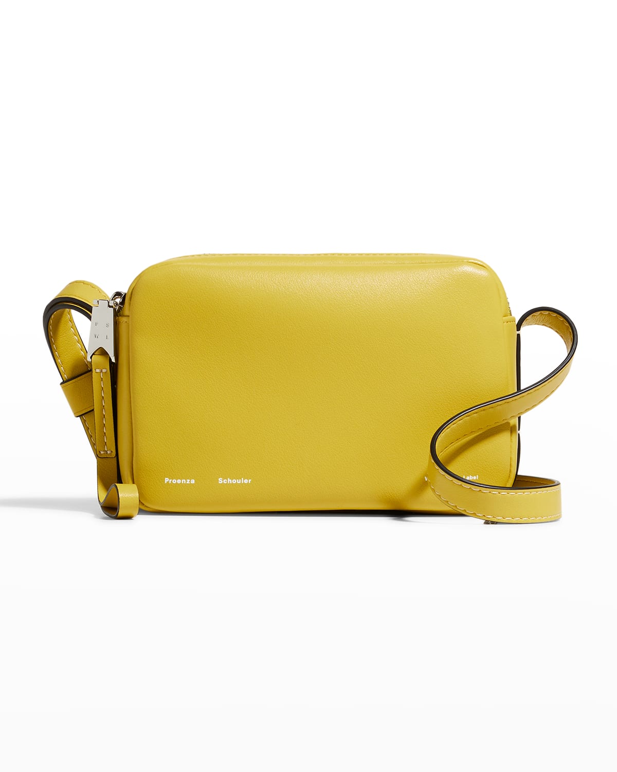 Proenza Schouler White Label Watts Leather Camera Shoulder Bag In Chartreuse