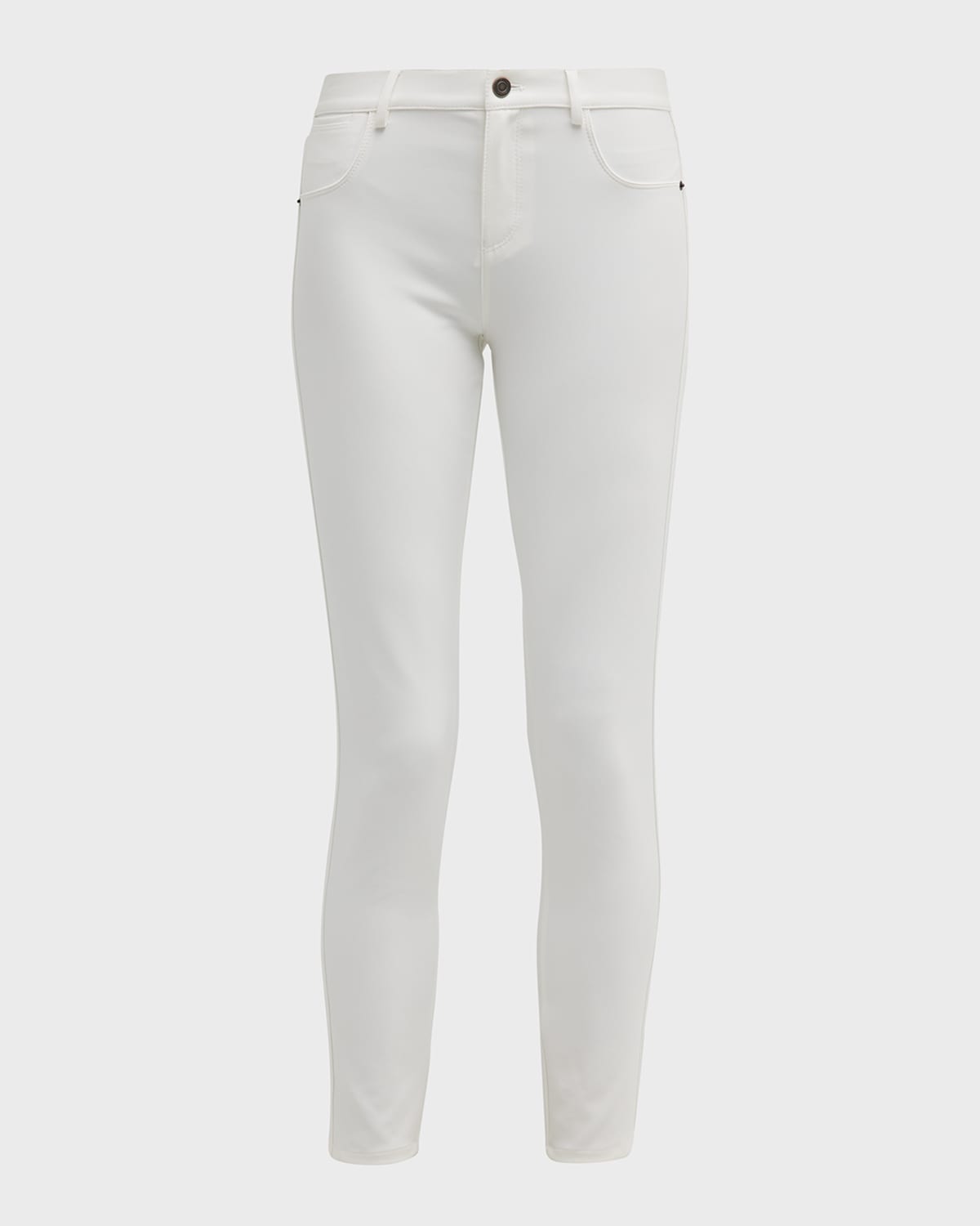 Lafayette 148 Petite Mercer Acclaimed Stretch Skinny Pants In White