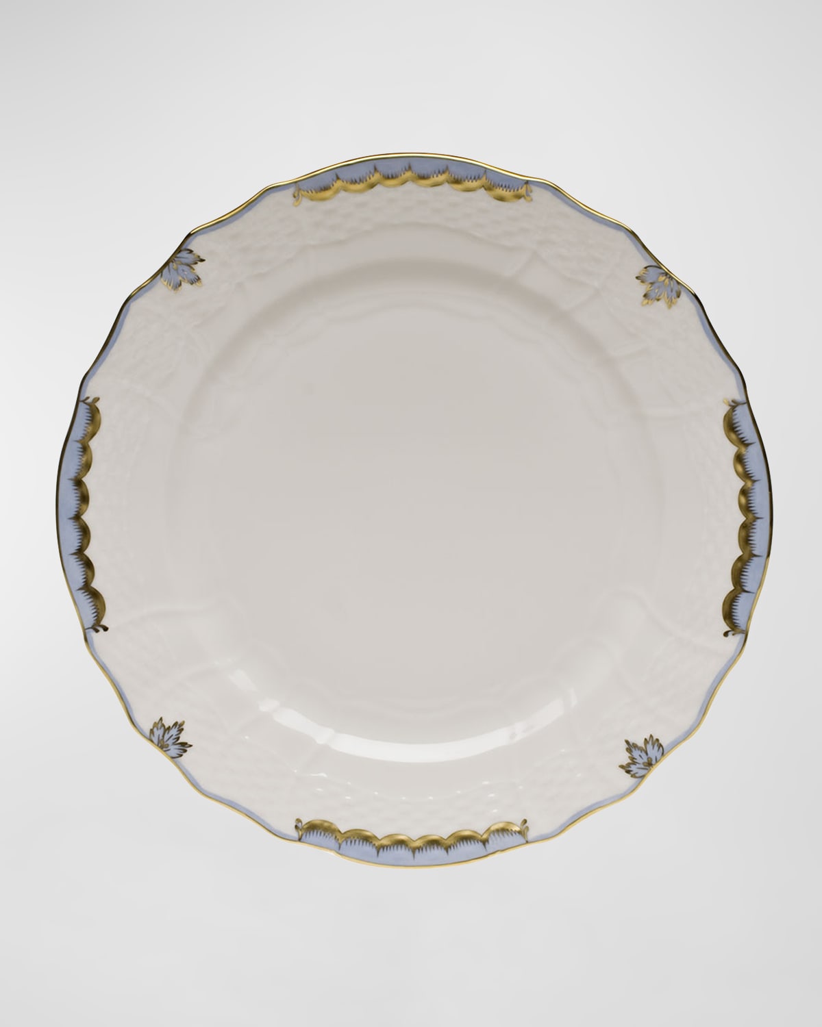 Herend Princess Victoria Light Blue Service Plate In Light Blue