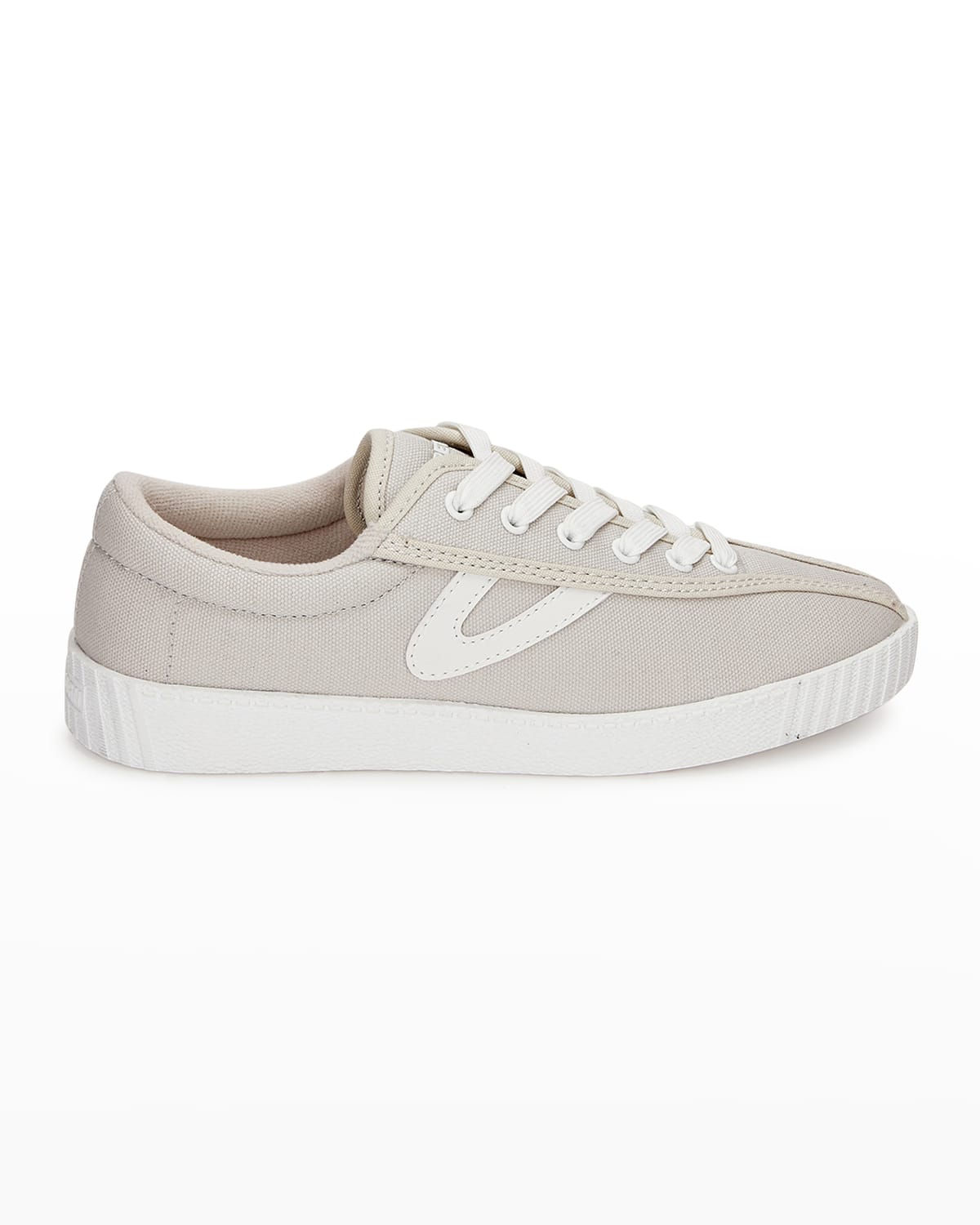 Tretorn A-nyliteca Canvas Retro Tennis Sneakers In Sand