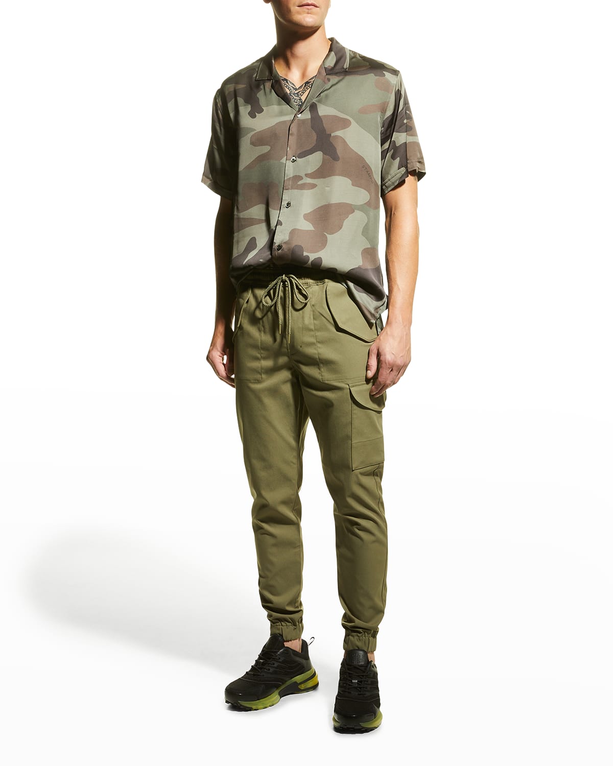 7 For All Mankind Men's Tech Series Cargo Joggers
