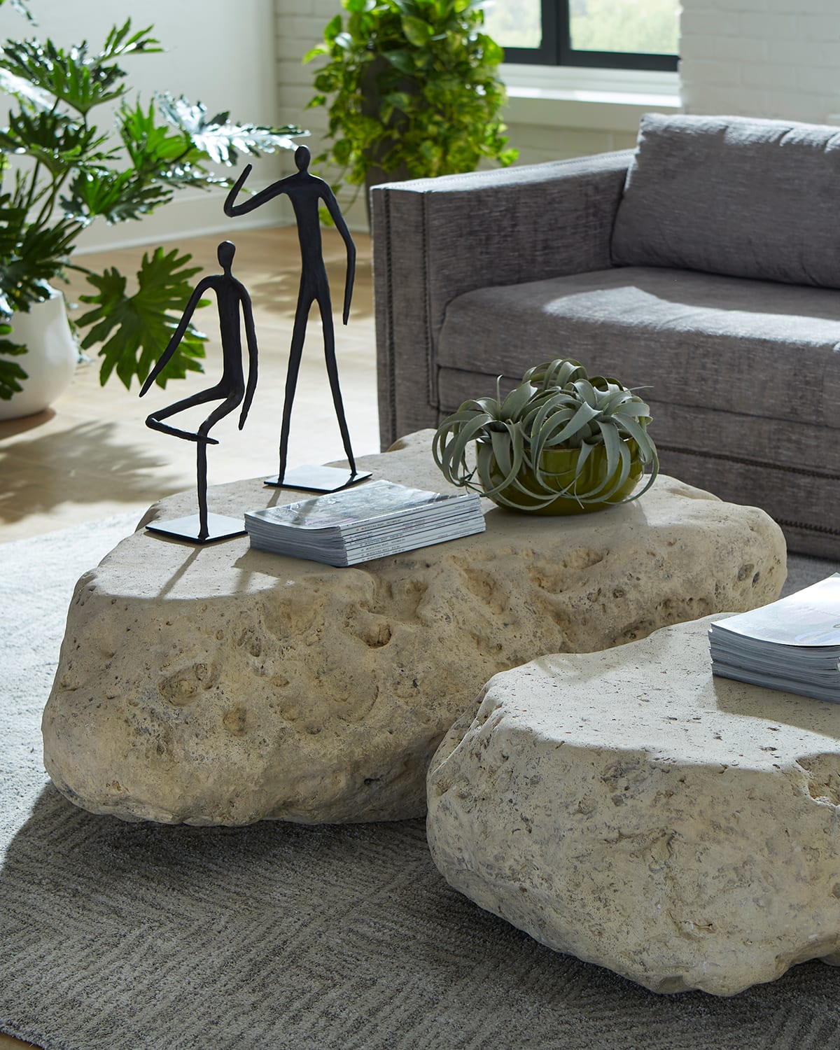 Boulder Coffee Table Roman Stone, Large