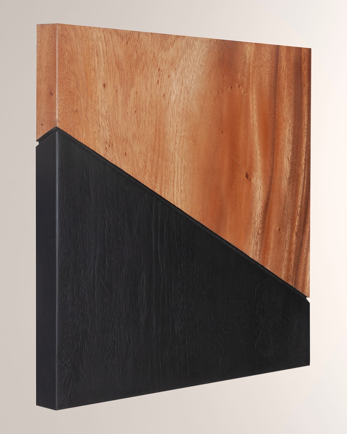Shop The Phillips Collection Geometry Natural Wood Wall Tile - Left In Natural Black