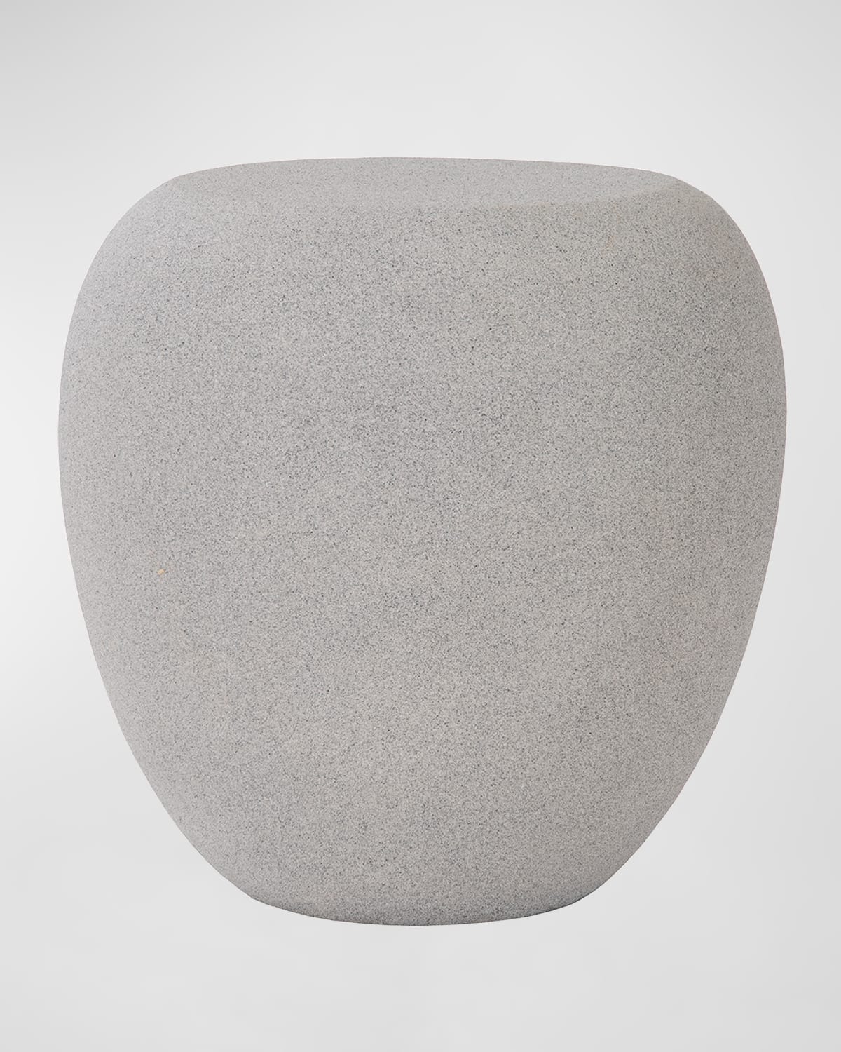 River Stone Side Table, Dark Granite